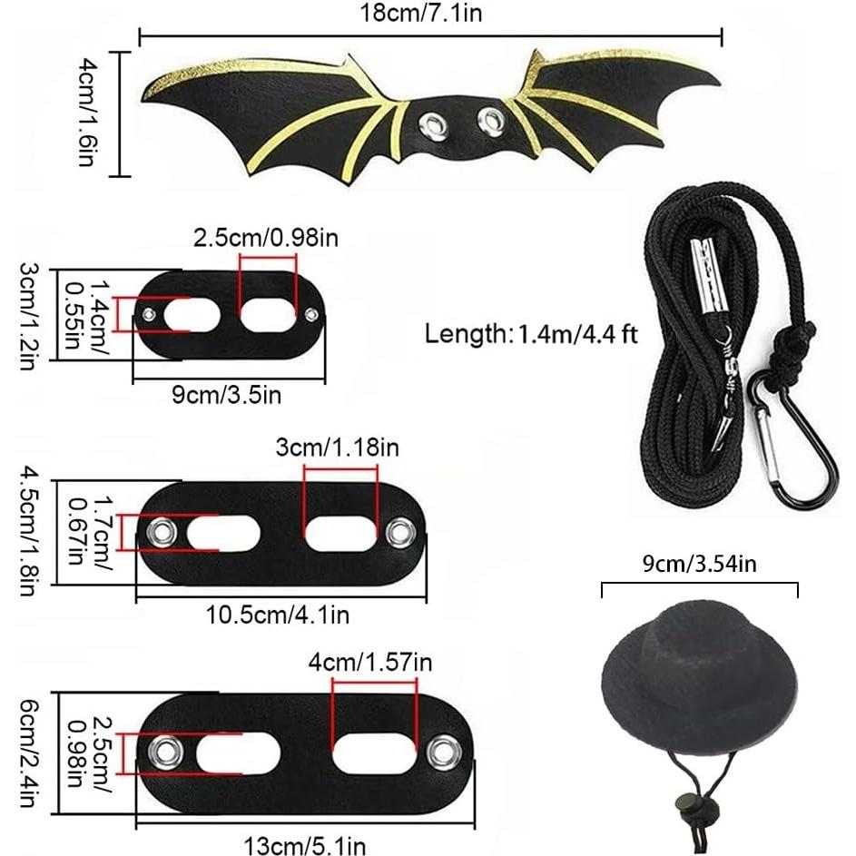 Arnés Ajustable para Lagarto Dragón Barbudo DONGKER - 3 Tamaños