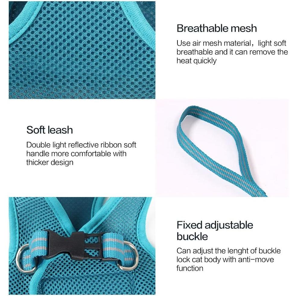 Arnés y Correa para Gatos HEYWEAN - Ultra Ligero y Ajustable
