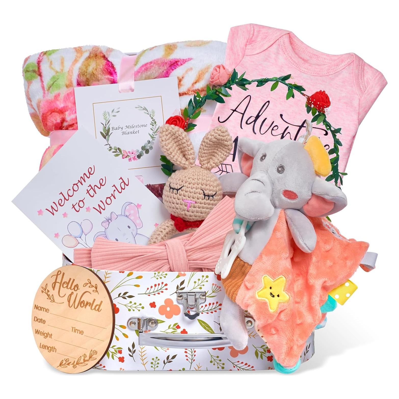 Conjunto de Regalo para Recién Nacidos Niña - 9 Piezas