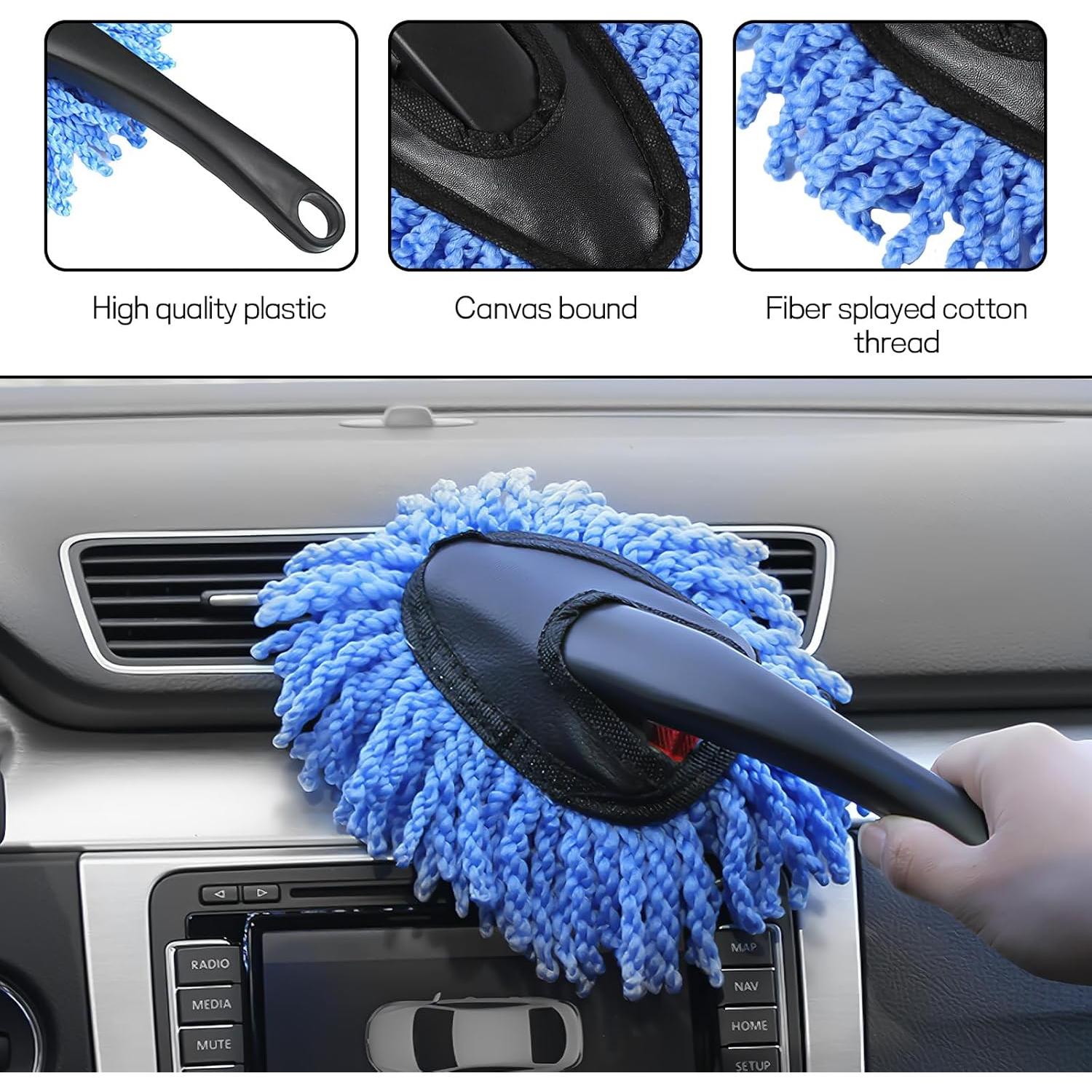 2 Cepillos de Microfibra Wogomz para Limpiar Tablero de Coche