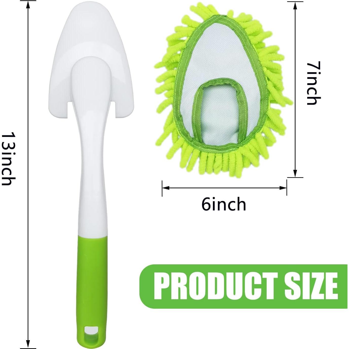 Duster de Microfibra HDongany 33 cm con 4 Cabezas Lavables