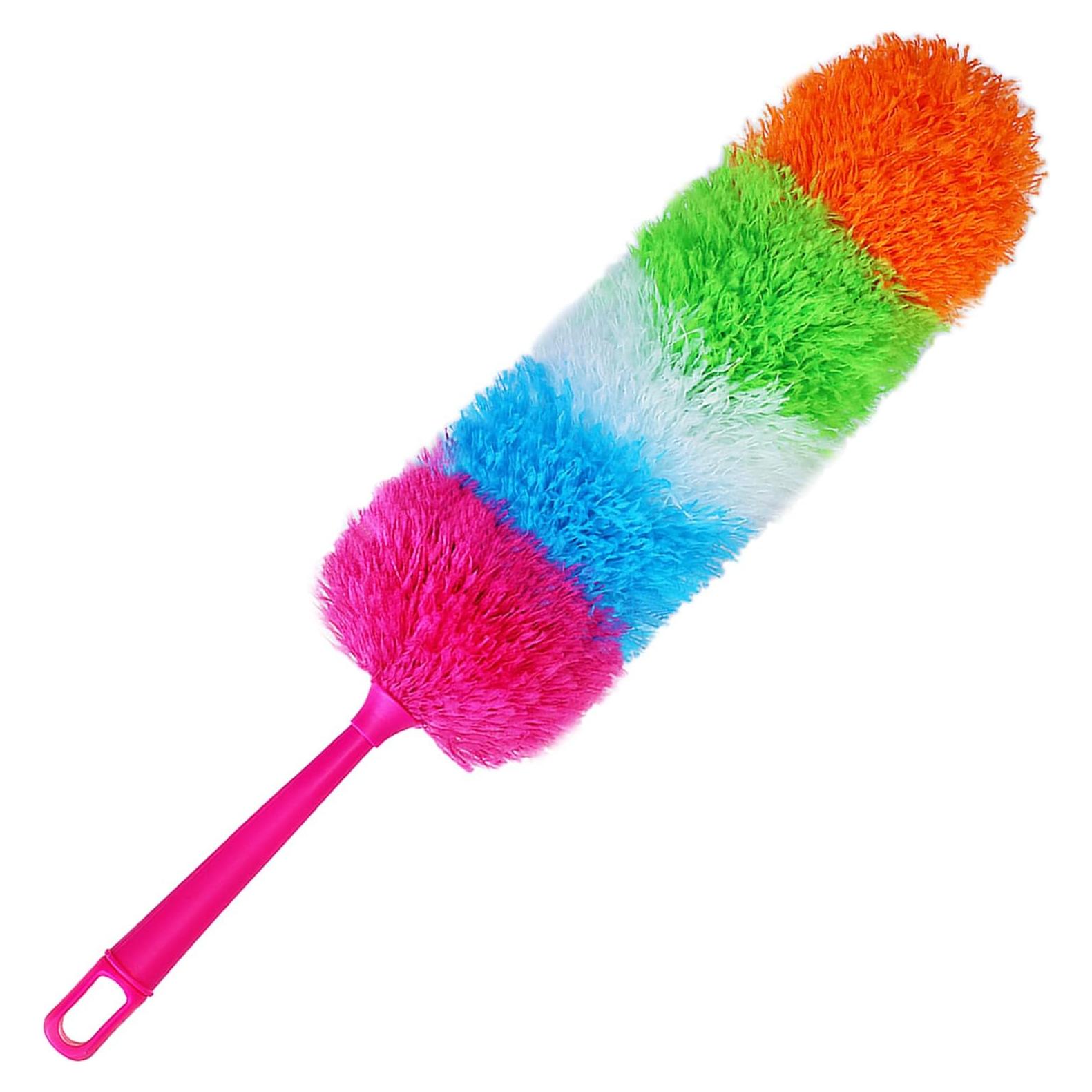 Duster de Mano HTOOLPRO Microfibra 50 cm Flexible y Lavable