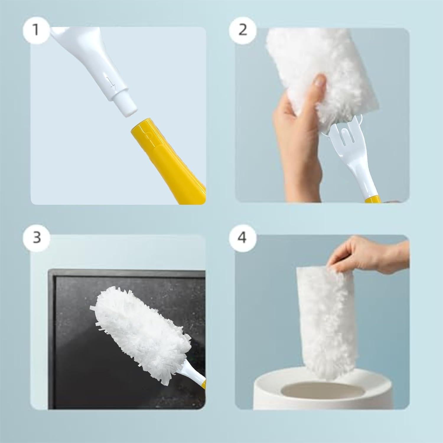 Duster Cubicozy para Interior de Auto - 2 Mangos + 12 Recambios