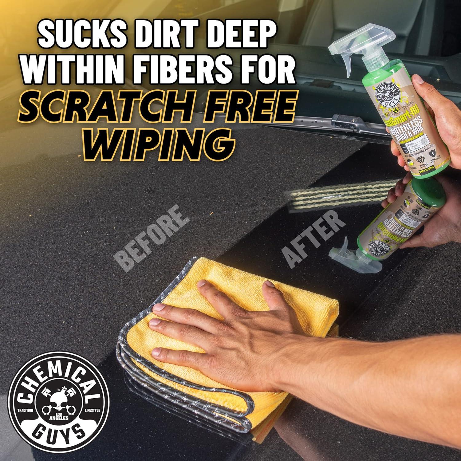 Toalla de Microfibra Chemical Guys MIC_507_03 - Paquete de 3, 61x41 cm