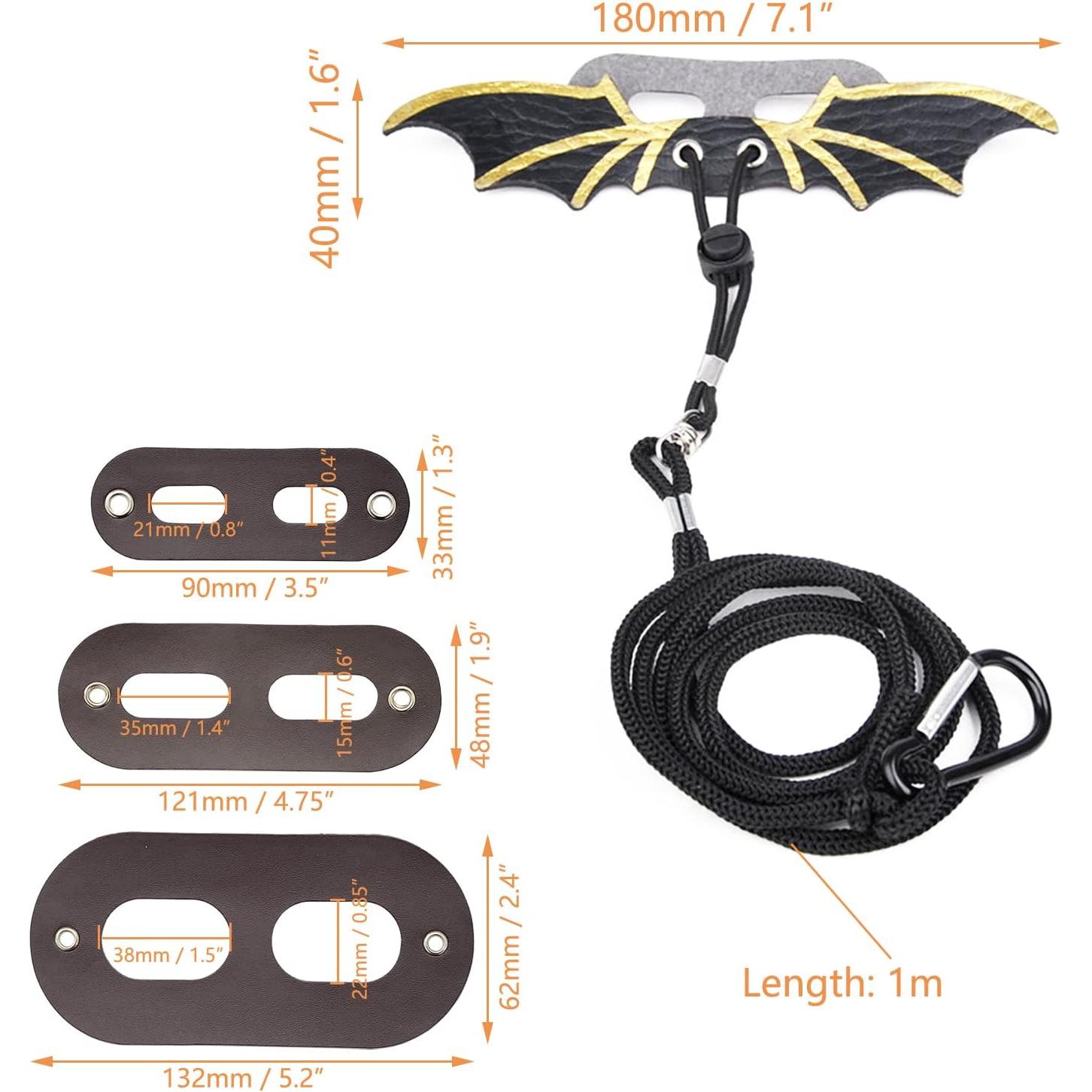 Arnés de Cuero para Dragón Barbudo Auto-plaza con Alas Ajustables