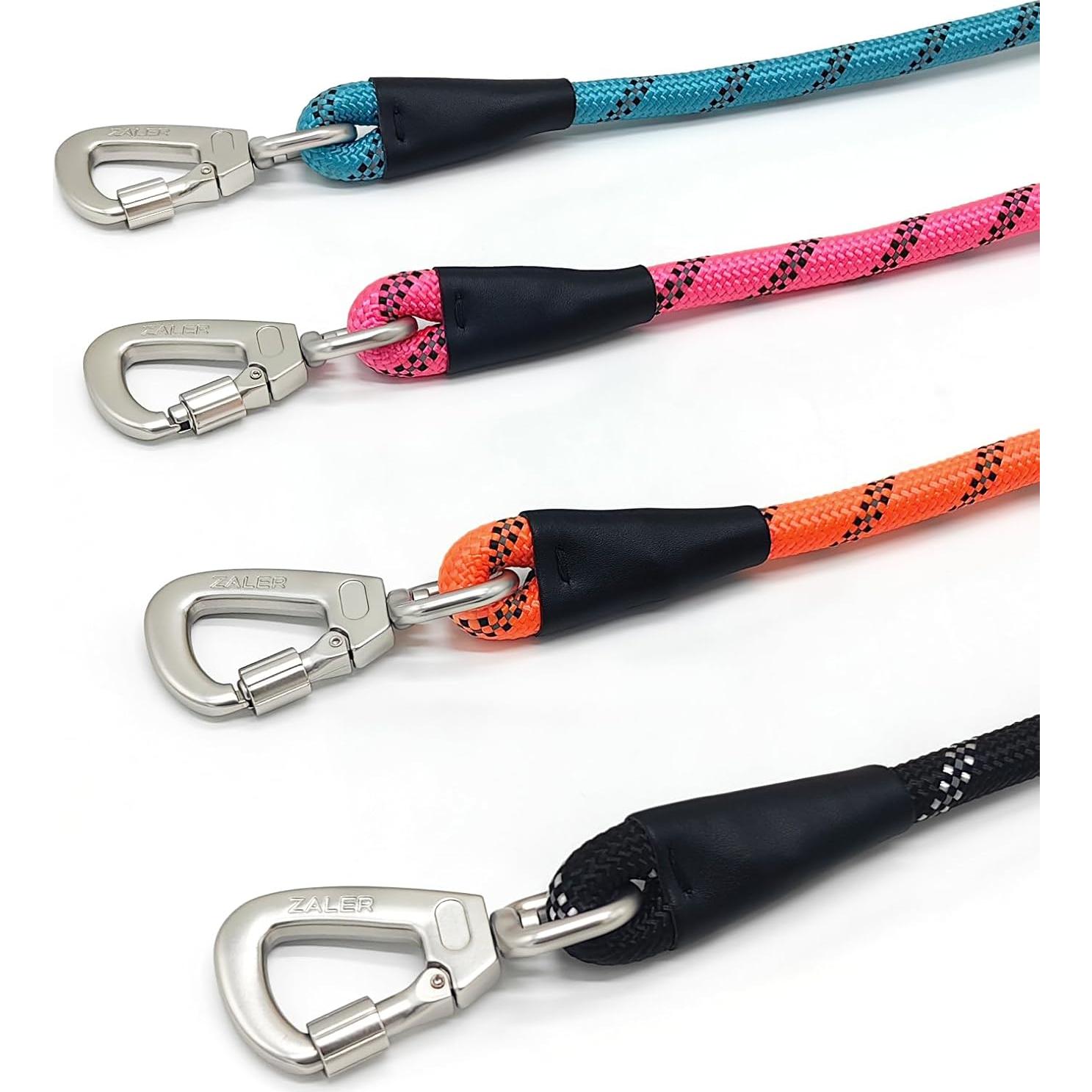 Correa Corta para Perros ZALER 45.72 cm Azul Reflectante