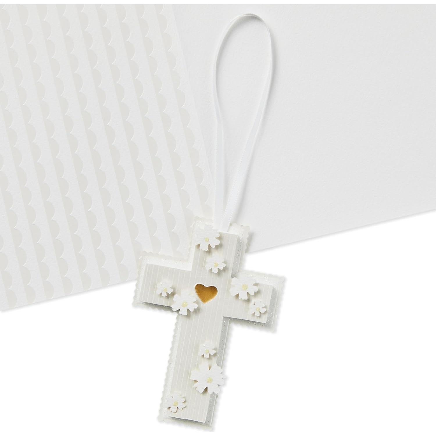 Tarjeta de Bautismo Hallmark Signature Cruz Amarilla 12.7x18.3cm