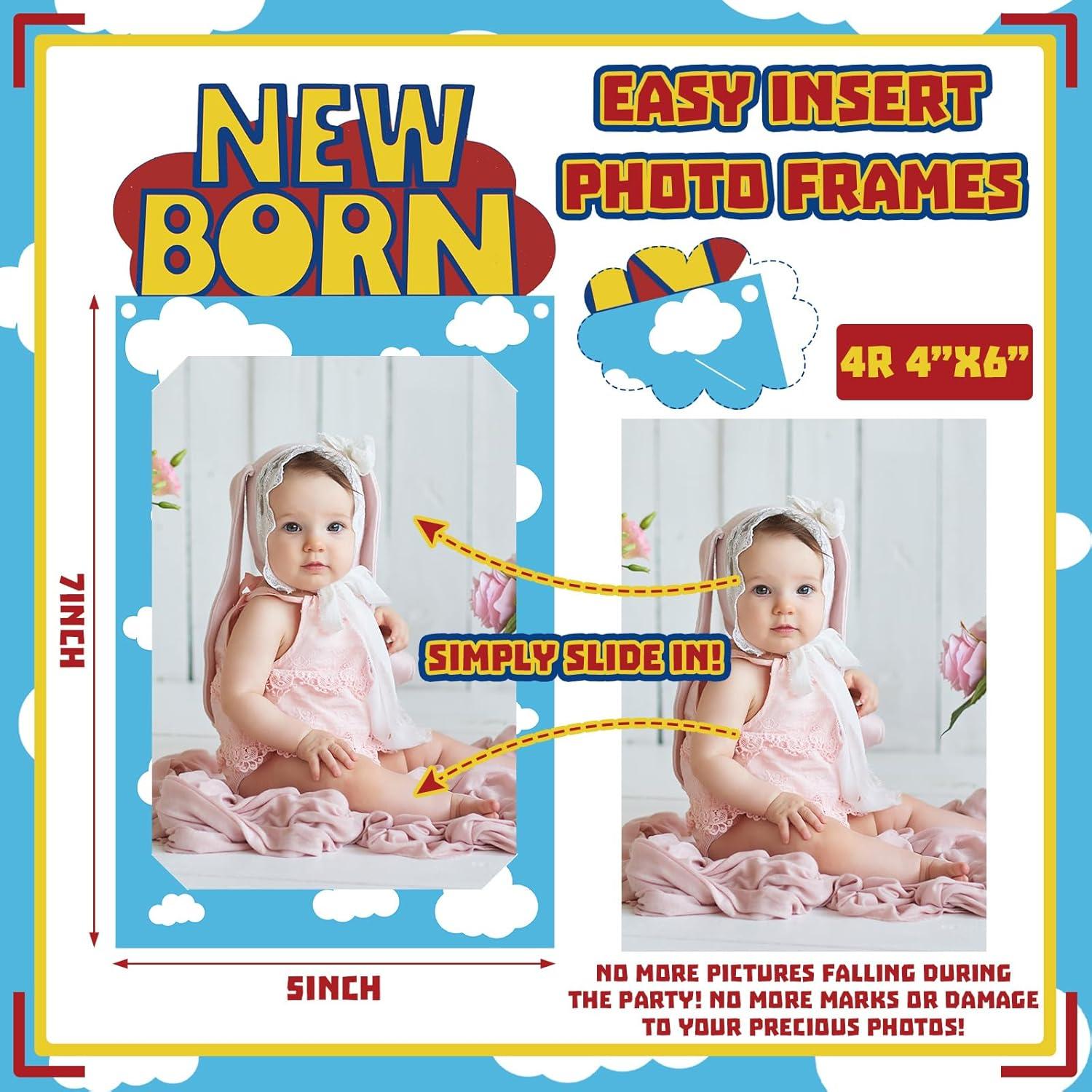 Banner de Fotos de Cumpleaños Oudain para Bebé 1 Año