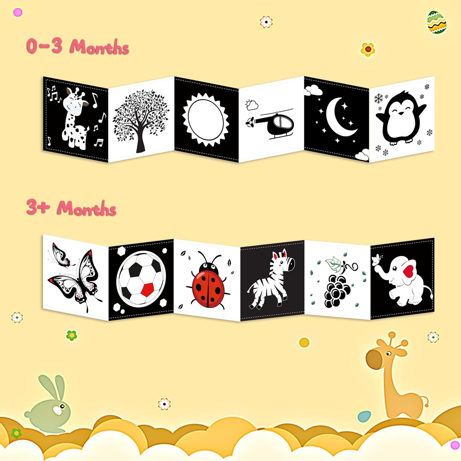 Juguetes de Alto Contraste para Bebés Chambom 0-3 Meses