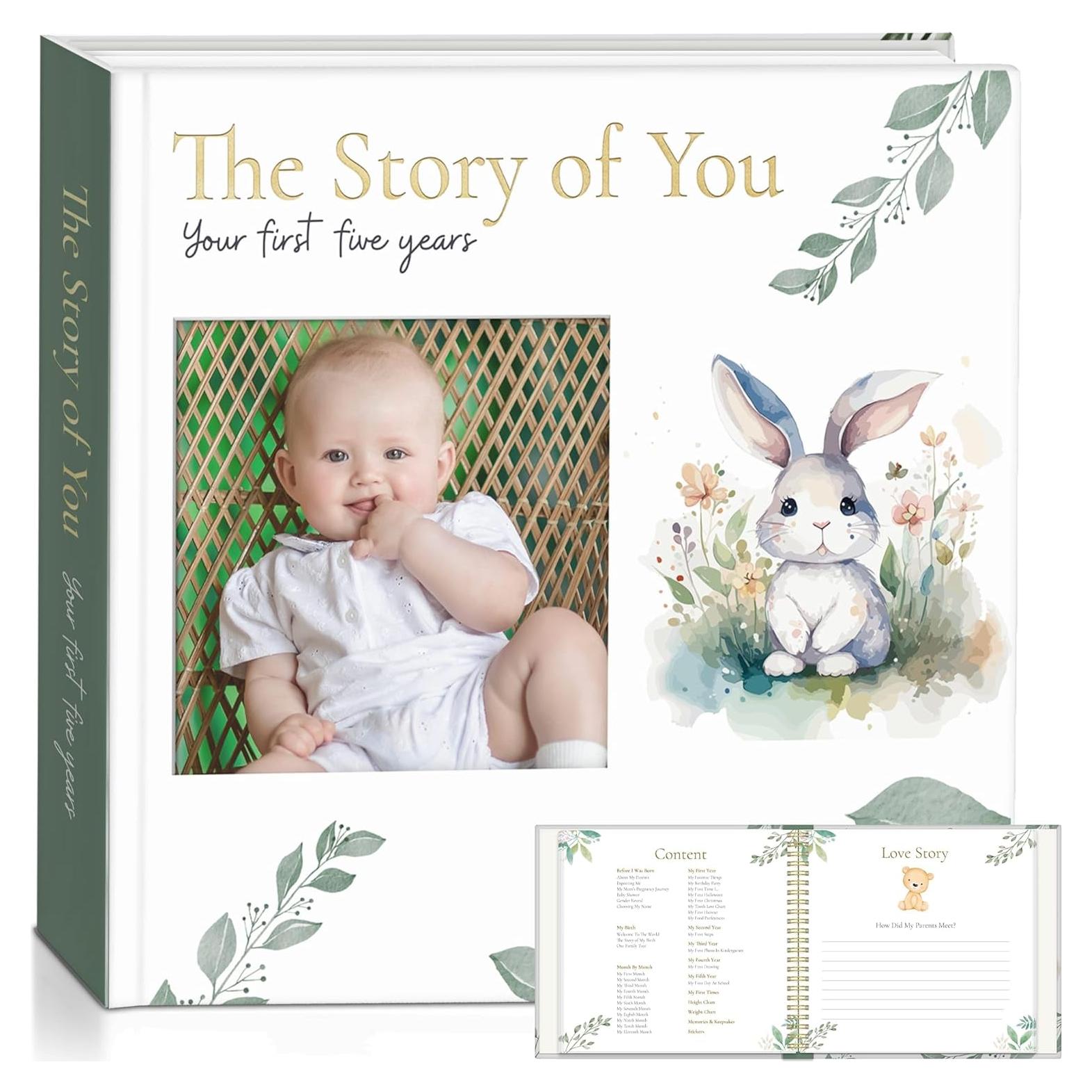 Libro de Recuerdos de Bebé Recuerdos Sentidos 140 Páginas