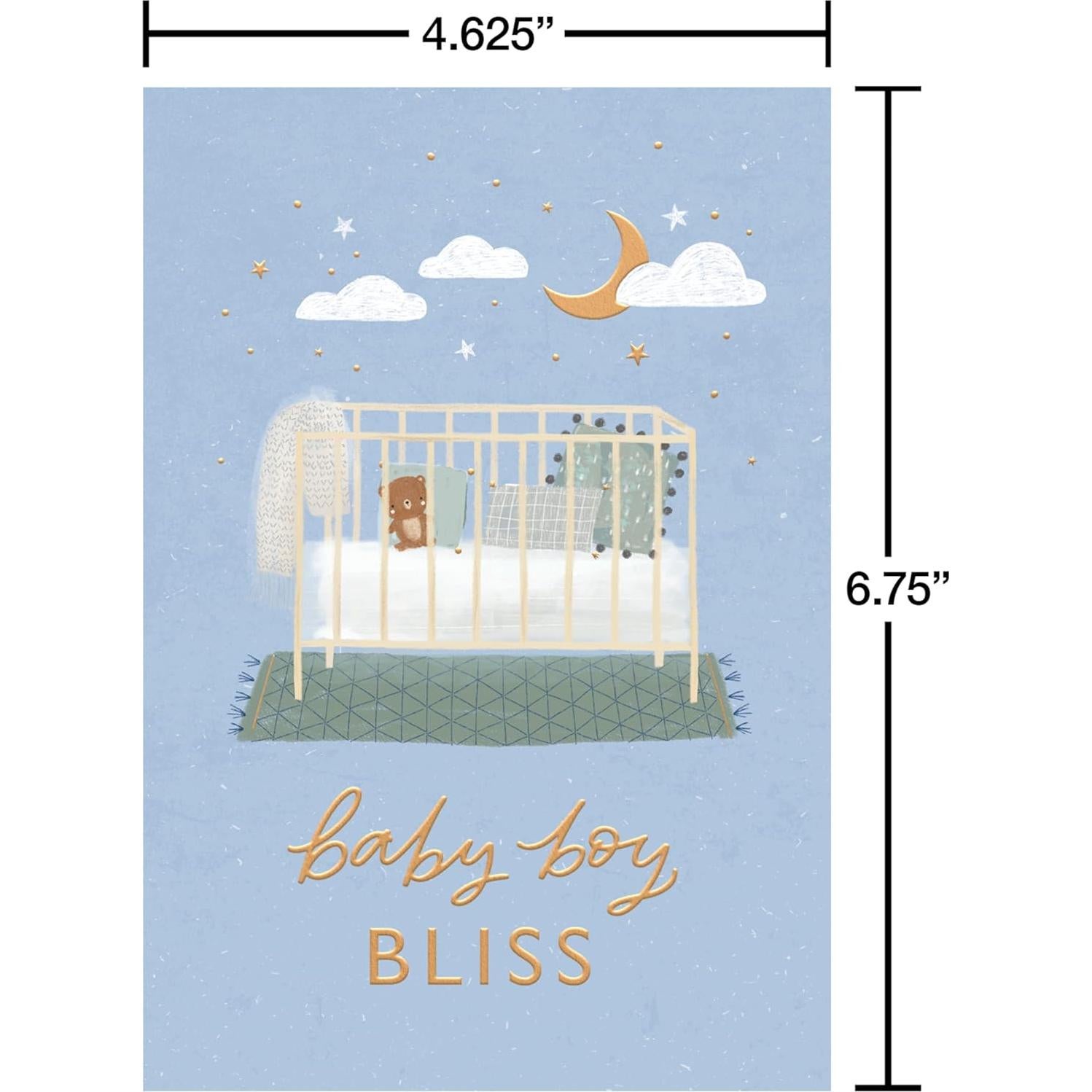 Paquete de 6 Tarjetas de Felicitación Saludos Americanos para Bebés