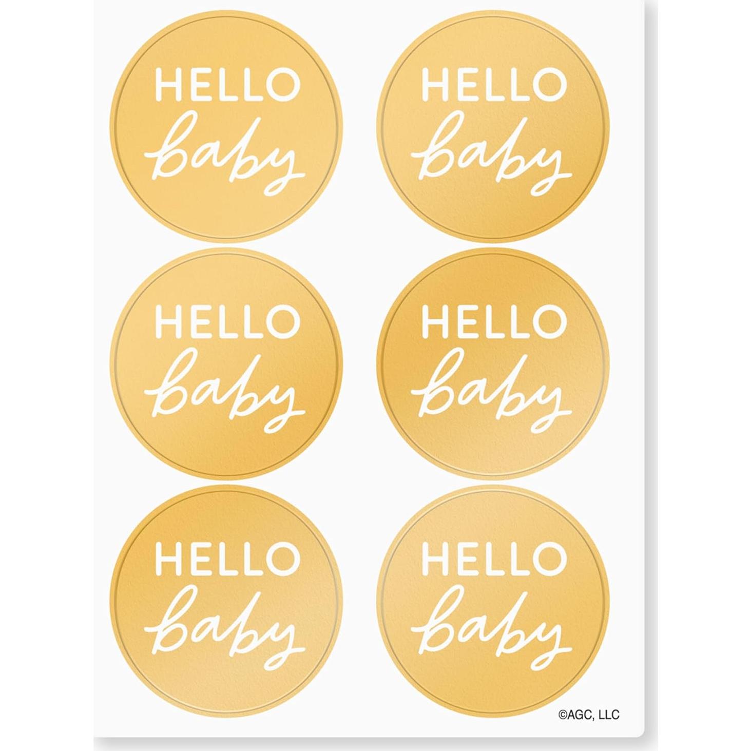 Paquete de 6 Tarjetas de Felicitación Saludos Americanos para Bebés