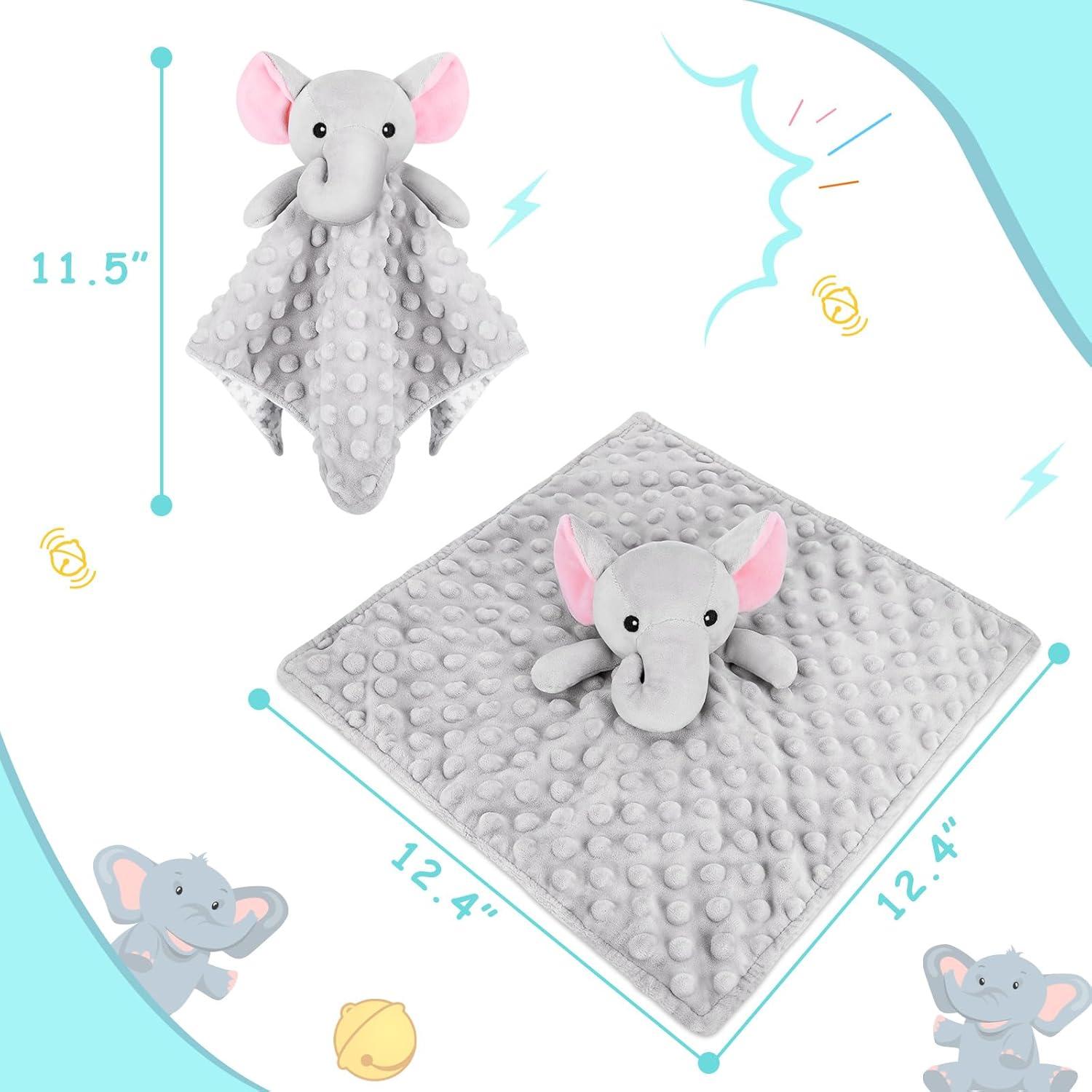 Manta de Seguridad Elefante Gris Sprinqdawin 31.5x31.5cm Bebé