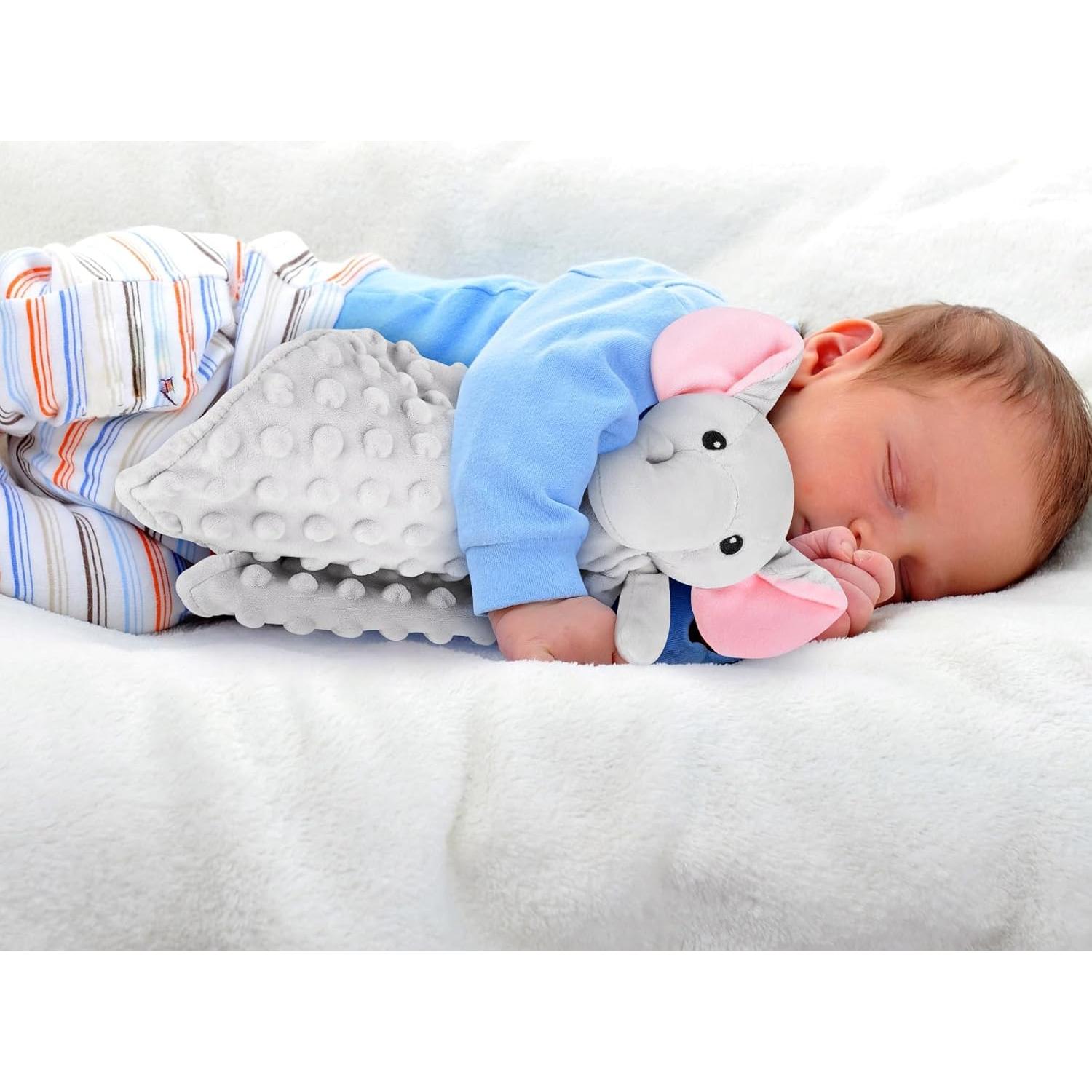 Manta de Seguridad Elefante Gris Sprinqdawin 31.5x31.5cm Bebé