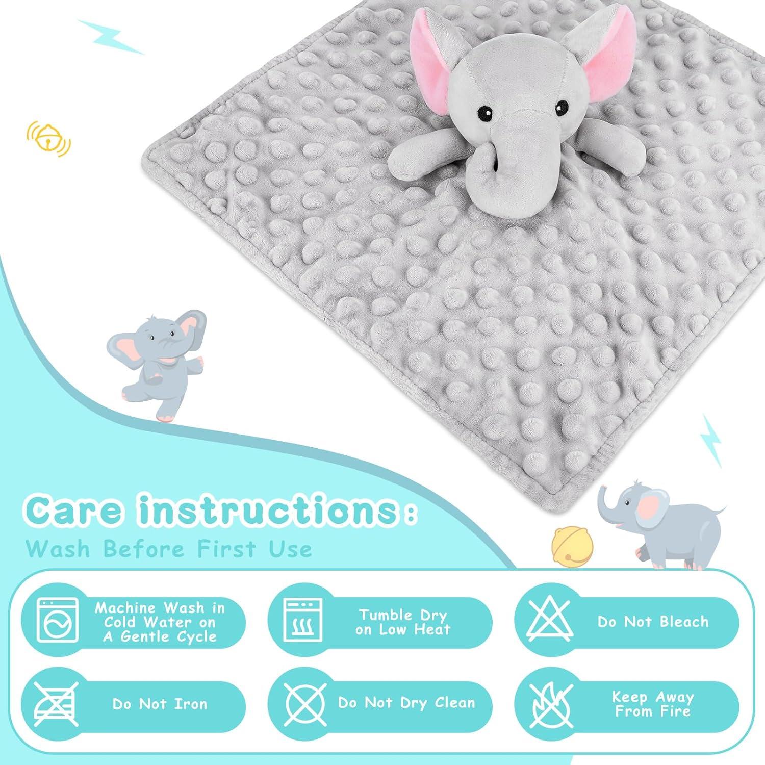 Manta de Seguridad Elefante Gris Sprinqdawin 31.5x31.5cm Bebé