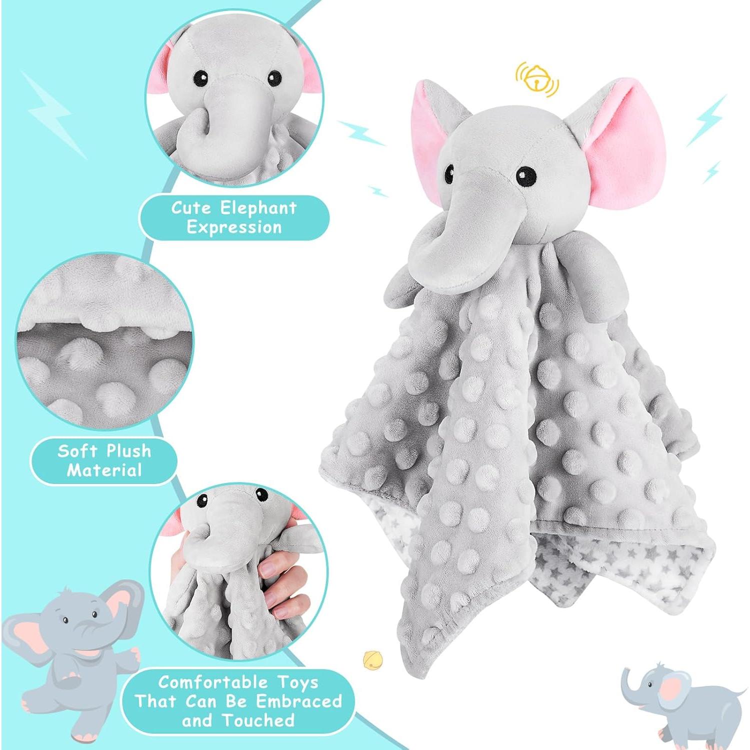 Manta de Seguridad Elefante Gris Sprinqdawin 31.5x31.5cm Bebé