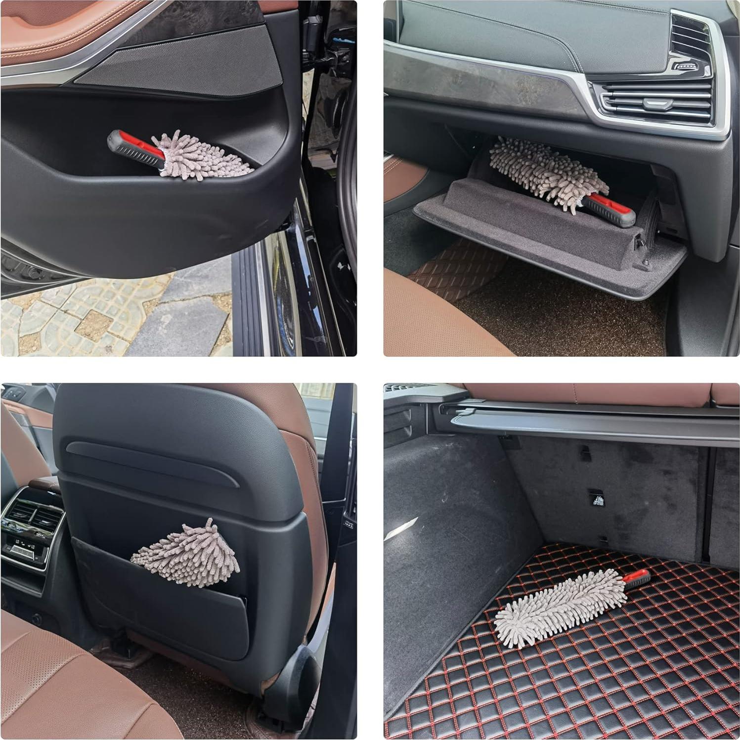 Duster Mini Amiss de Microfibra para Limpieza de Auto y Hogar