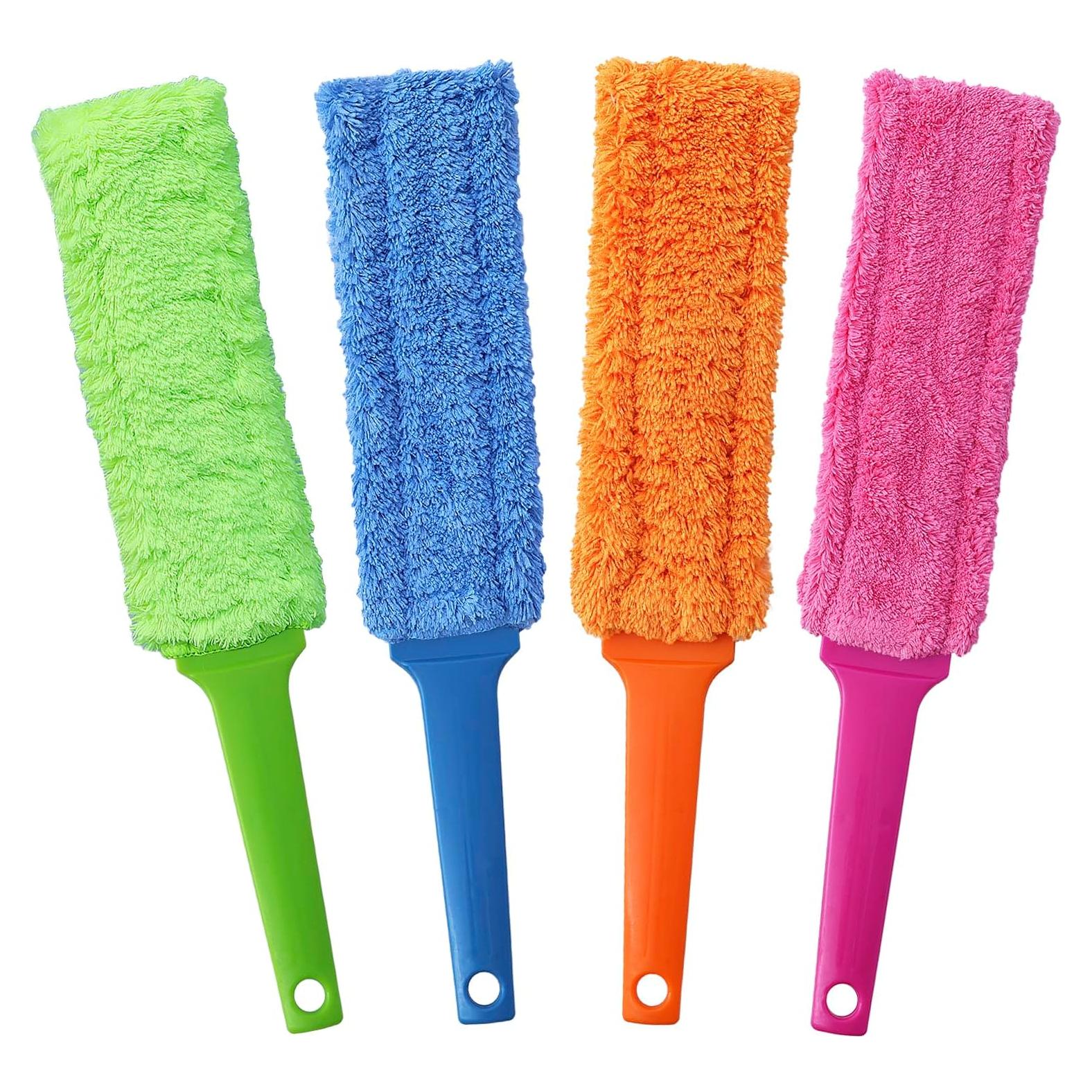 Paquete de 4 Plumeros de Microfibra BAIDOON 40.64 cm Reutilizables