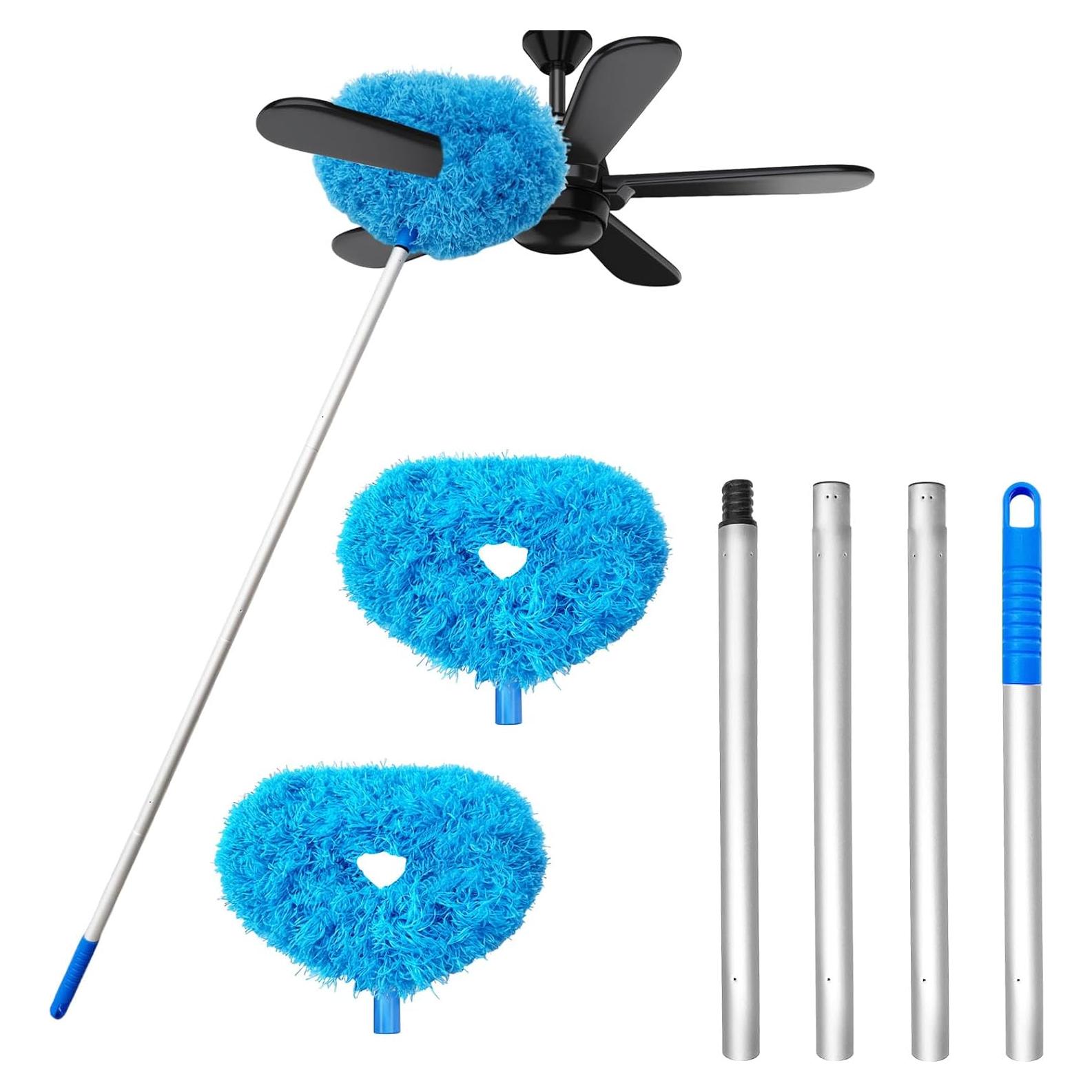 Limpiador de Ventiladores de Techo Qyyiguf con Mango Extensible 33-122 cm