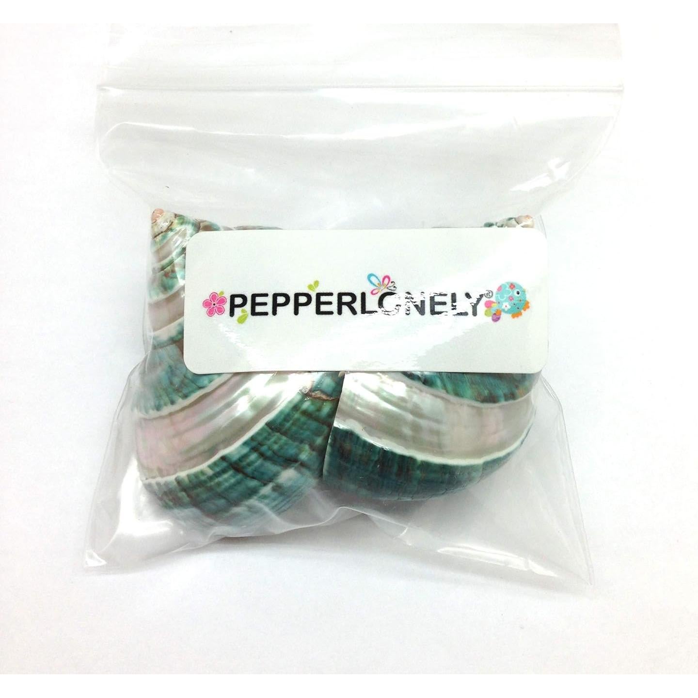 Conchas Naturales Grandes PEPPERLONELY para Cangrejo 2 PC