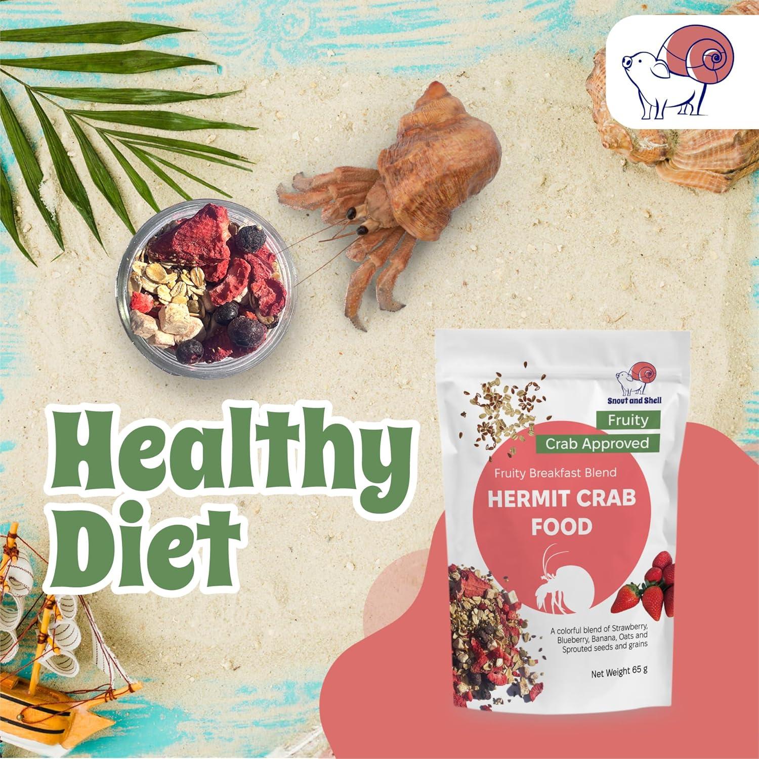 Comida Natural para Cangrejos Ermitaños Snout and Shell 65g