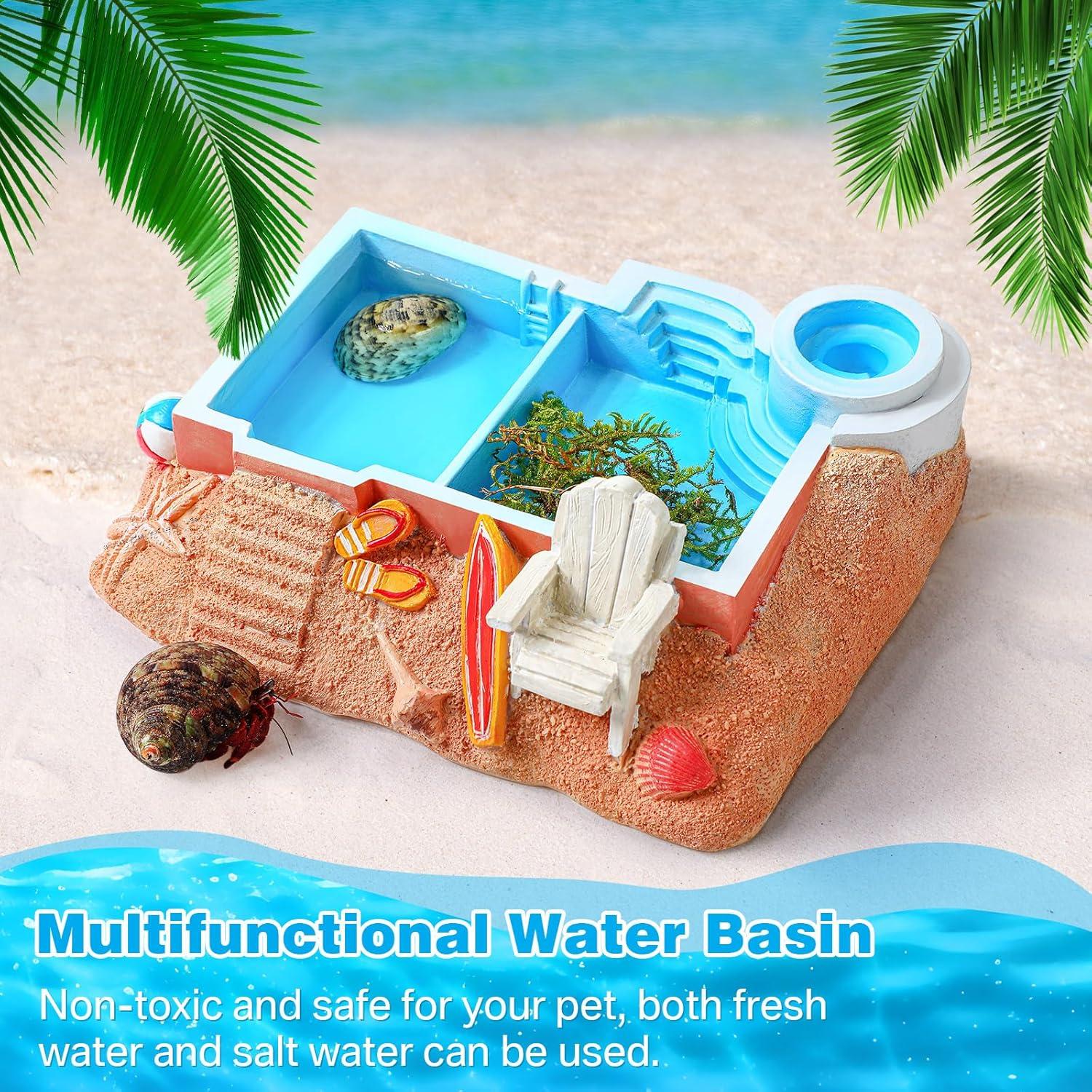 Tazón de Agua para Cangrejo Ermitaño Gerrii, 20x17 cm