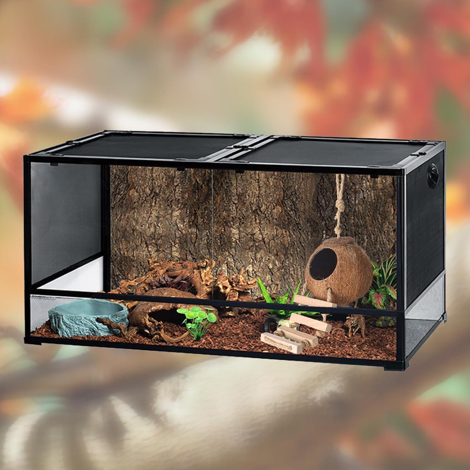 Casa de Coco Natural HERCOCCI para Gecko y Reptiles 6.1cm