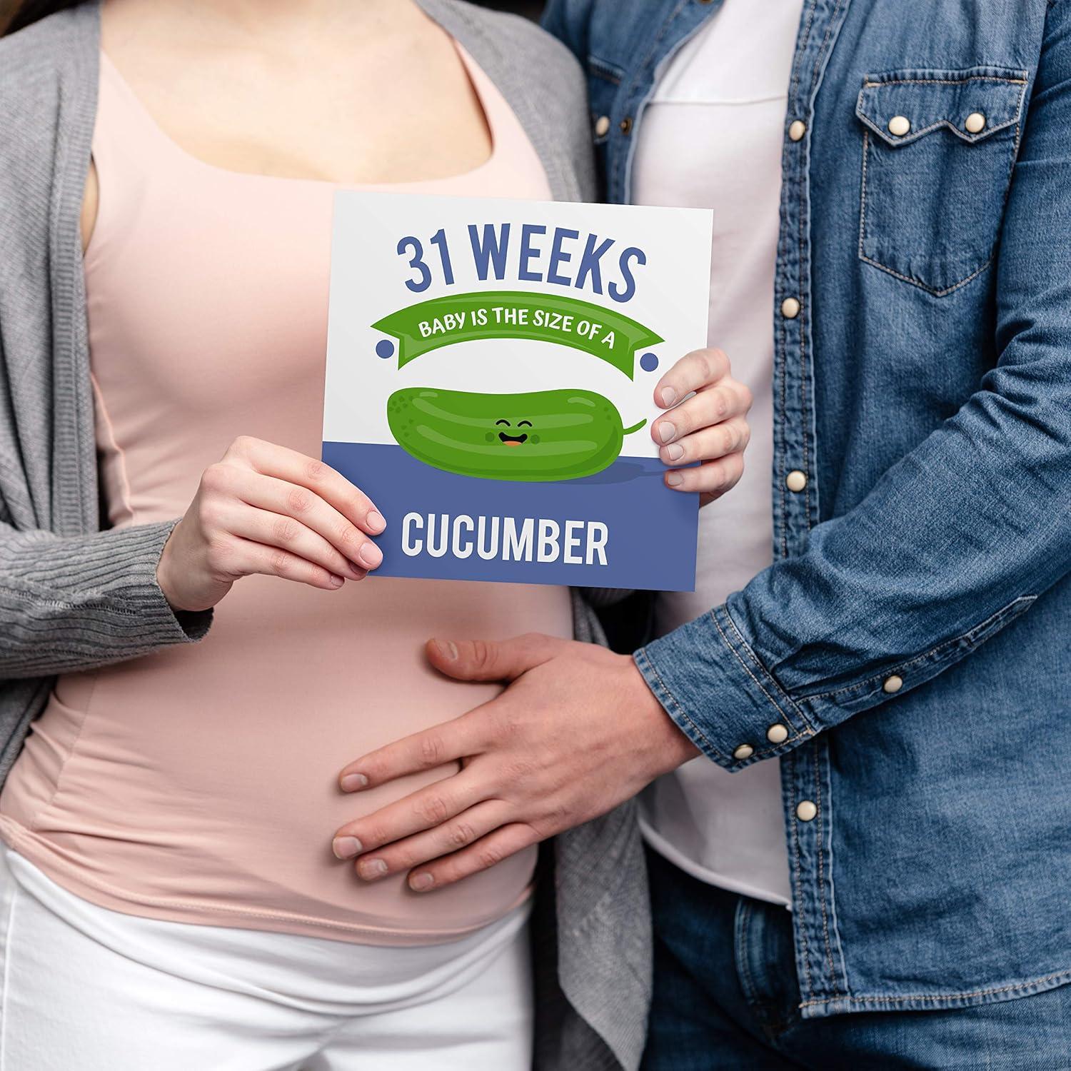 Tarjetas de Hitos de Embarazo Canopy Street - 18 Piezas 22.86 cm