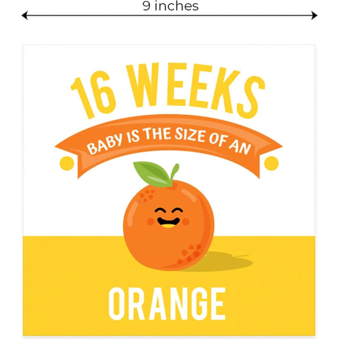 Tarjetas de Hitos de Embarazo Canopy Street - 18 Piezas 22.86 cm