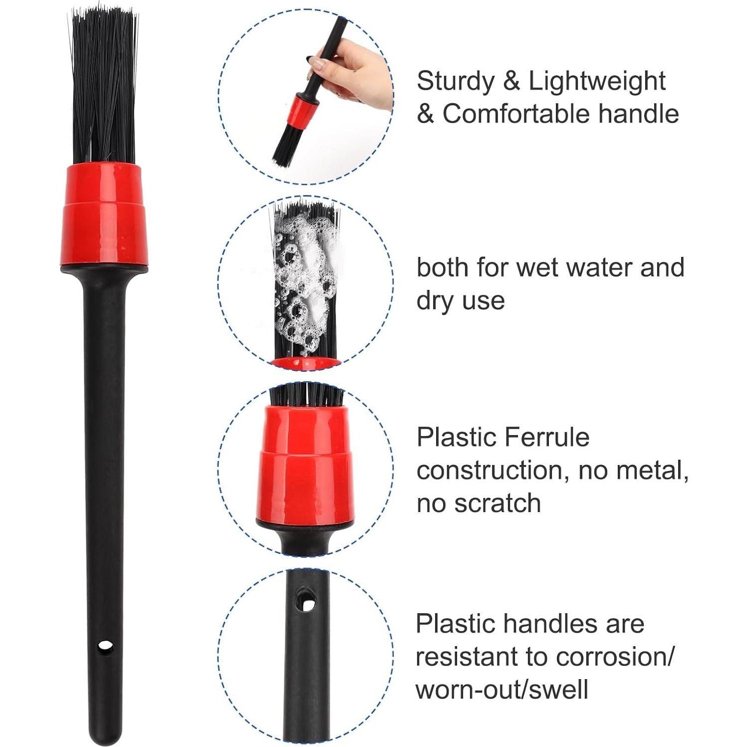 Kit de Lavado de Autos Vidspl con Mitón y Cepillos Detalle