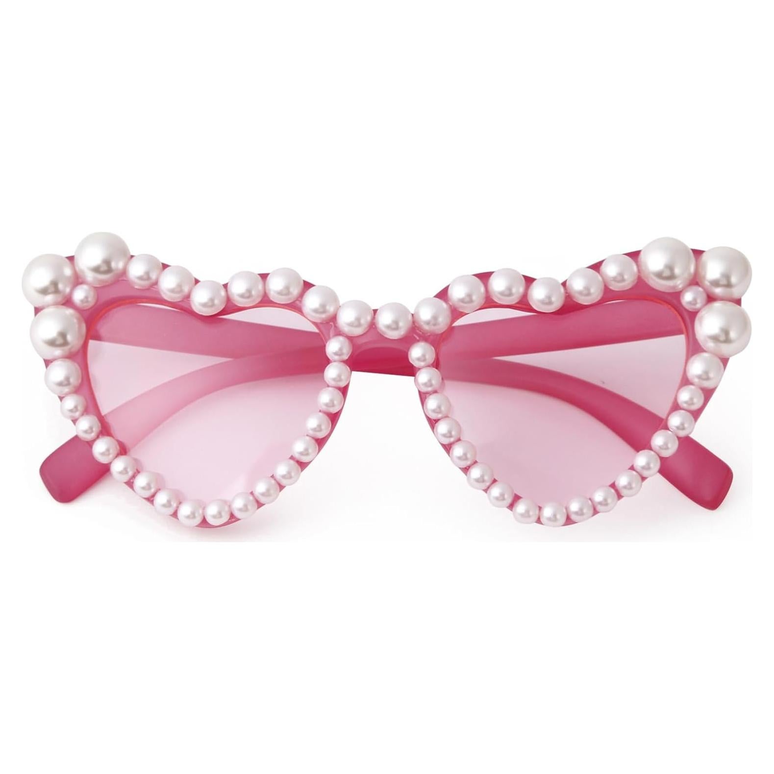 Gafas de sol en forma de corazón para niñas UV400 - Marco Rosa Fucsia