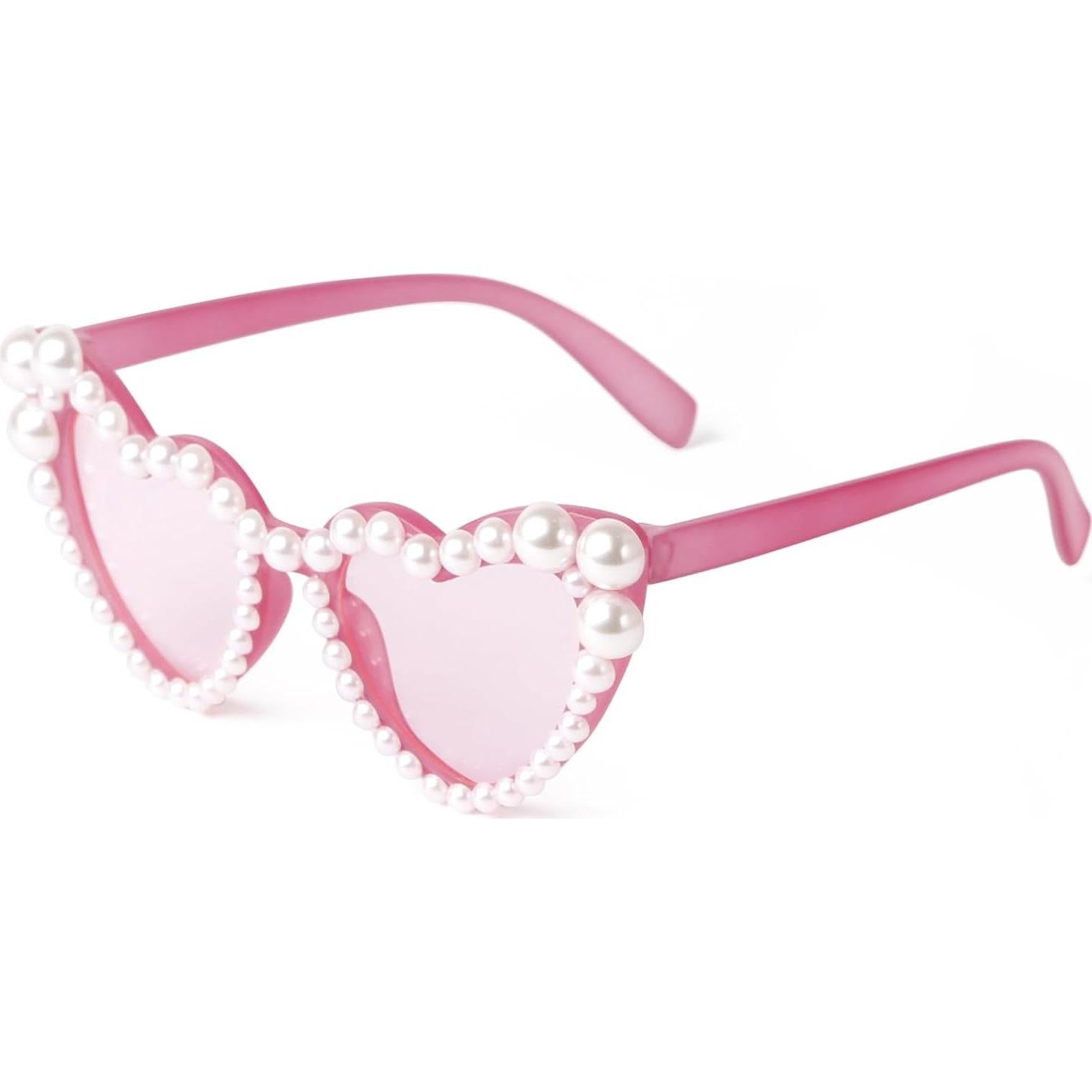 Gafas de sol en forma de corazón para niñas UV400 - Marco Rosa Fucsia