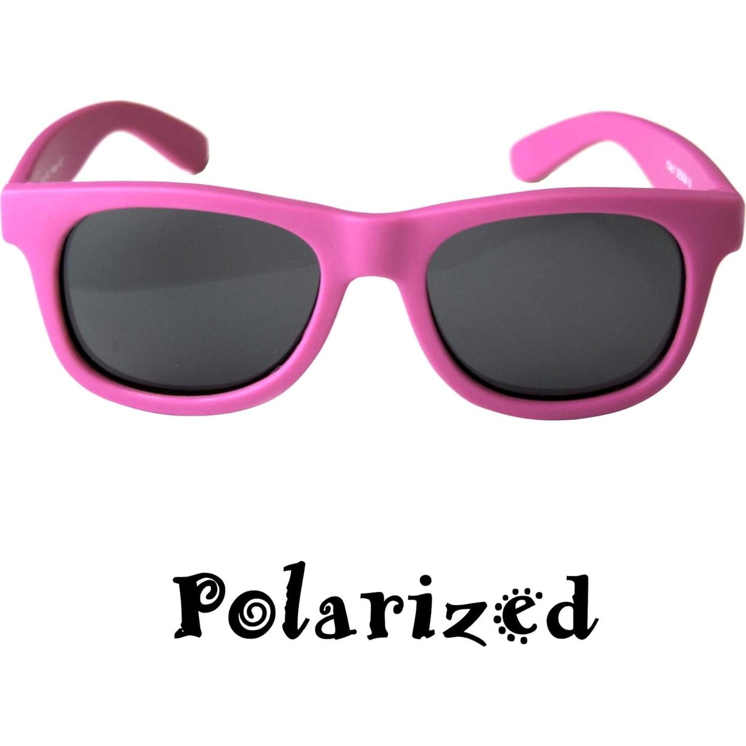 Gafas de Sol Vintage para Bebés y Niños 1-2 Años Rosa Fucsia