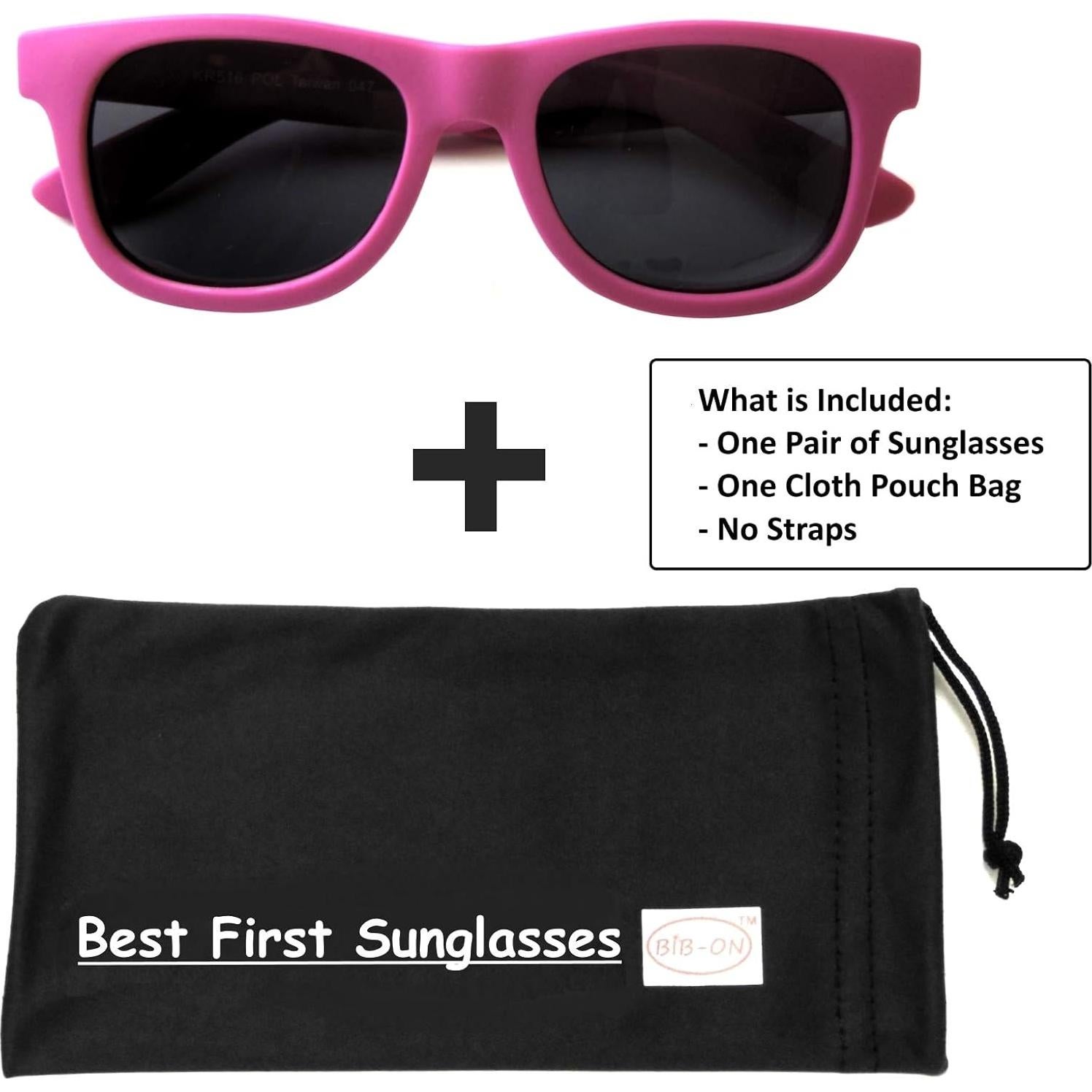 Gafas de Sol Vintage para Bebés y Niños 1-2 Años Rosa Fucsia