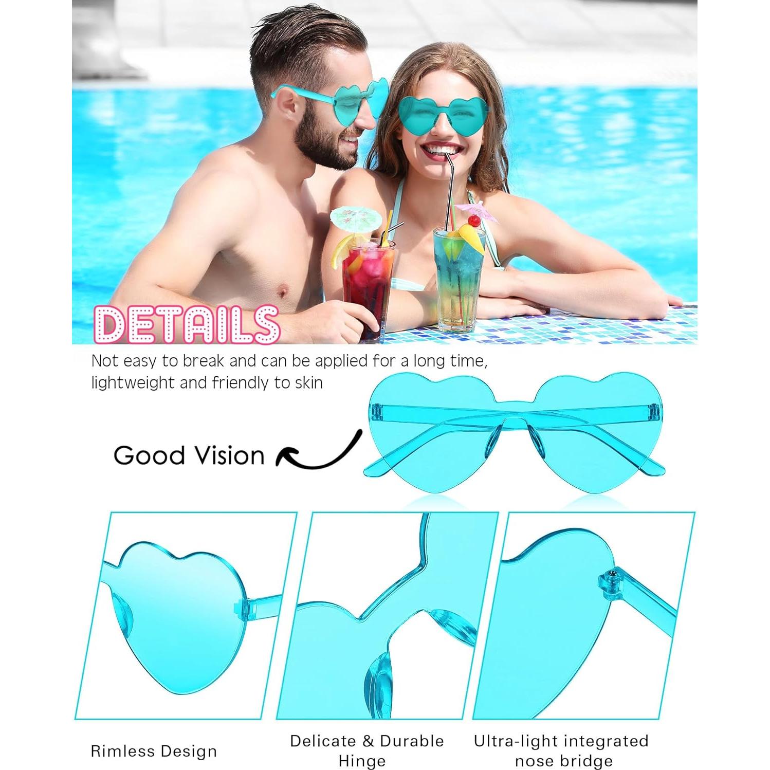 Gafas de sol sin montura Frienda 8 pares color caramelo