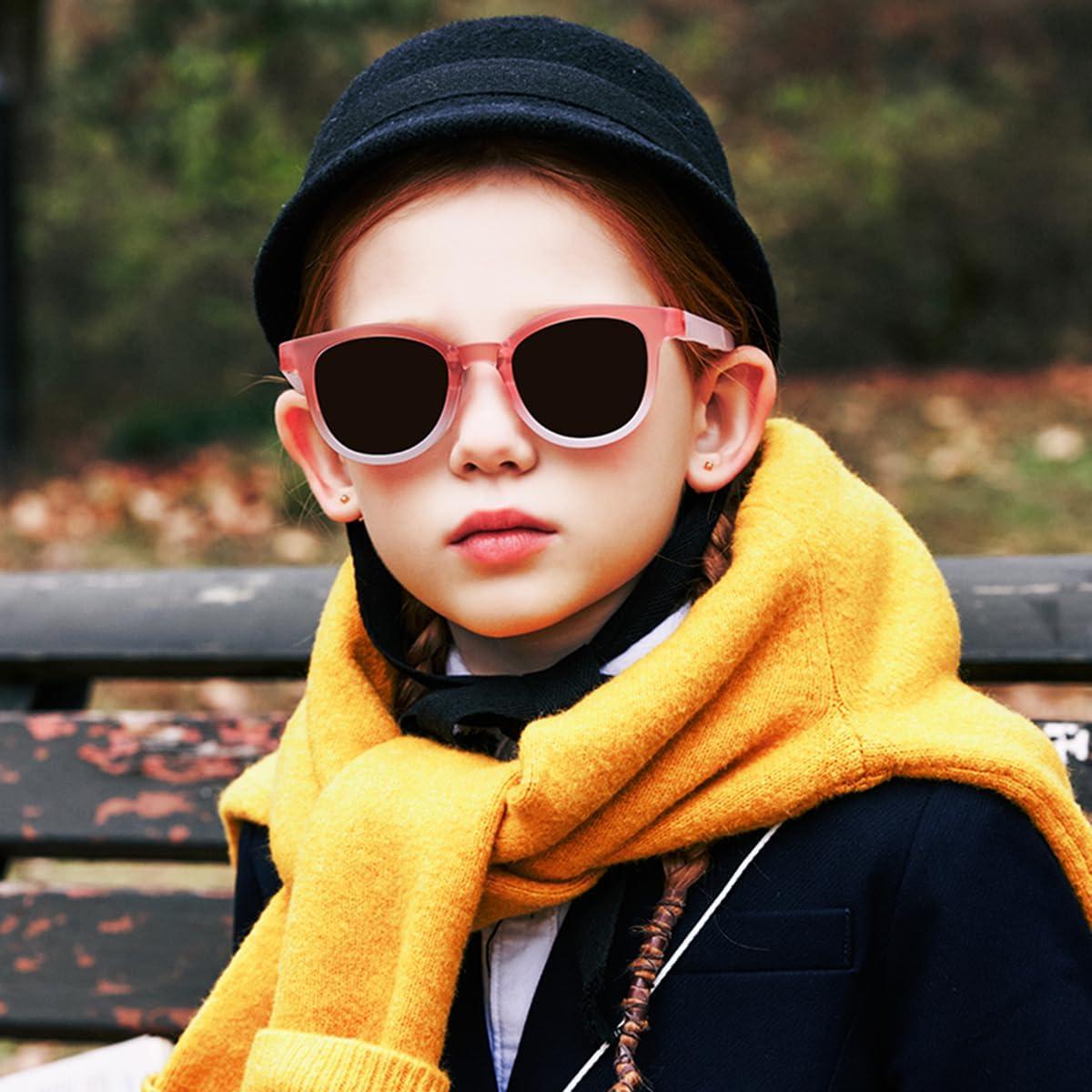 Gafas de sol polarizadas HJSTES para niños UV400 plegables