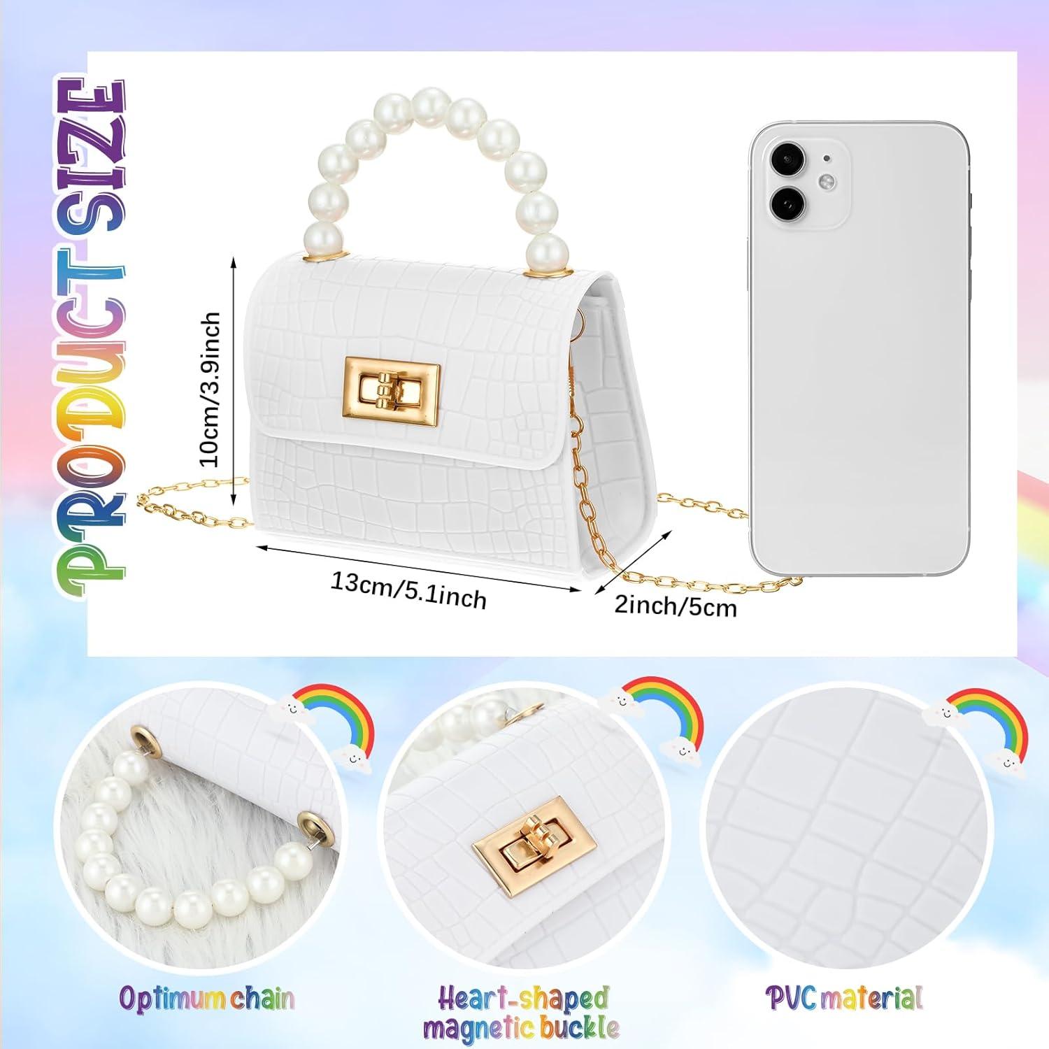 Cartera Cruzada Cunno Mini con Gafas de Sol - Blanca