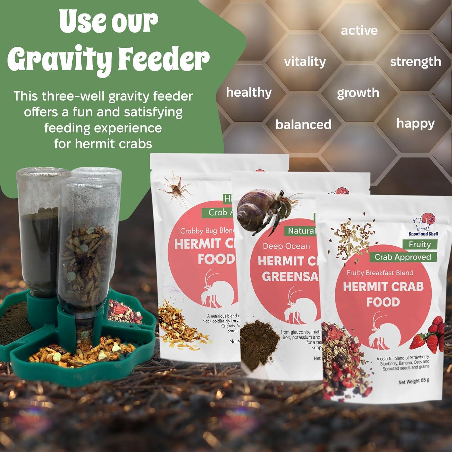 Alimento Orgánico para Cangrejo Ermitaño Snout and Shell 3-en-1