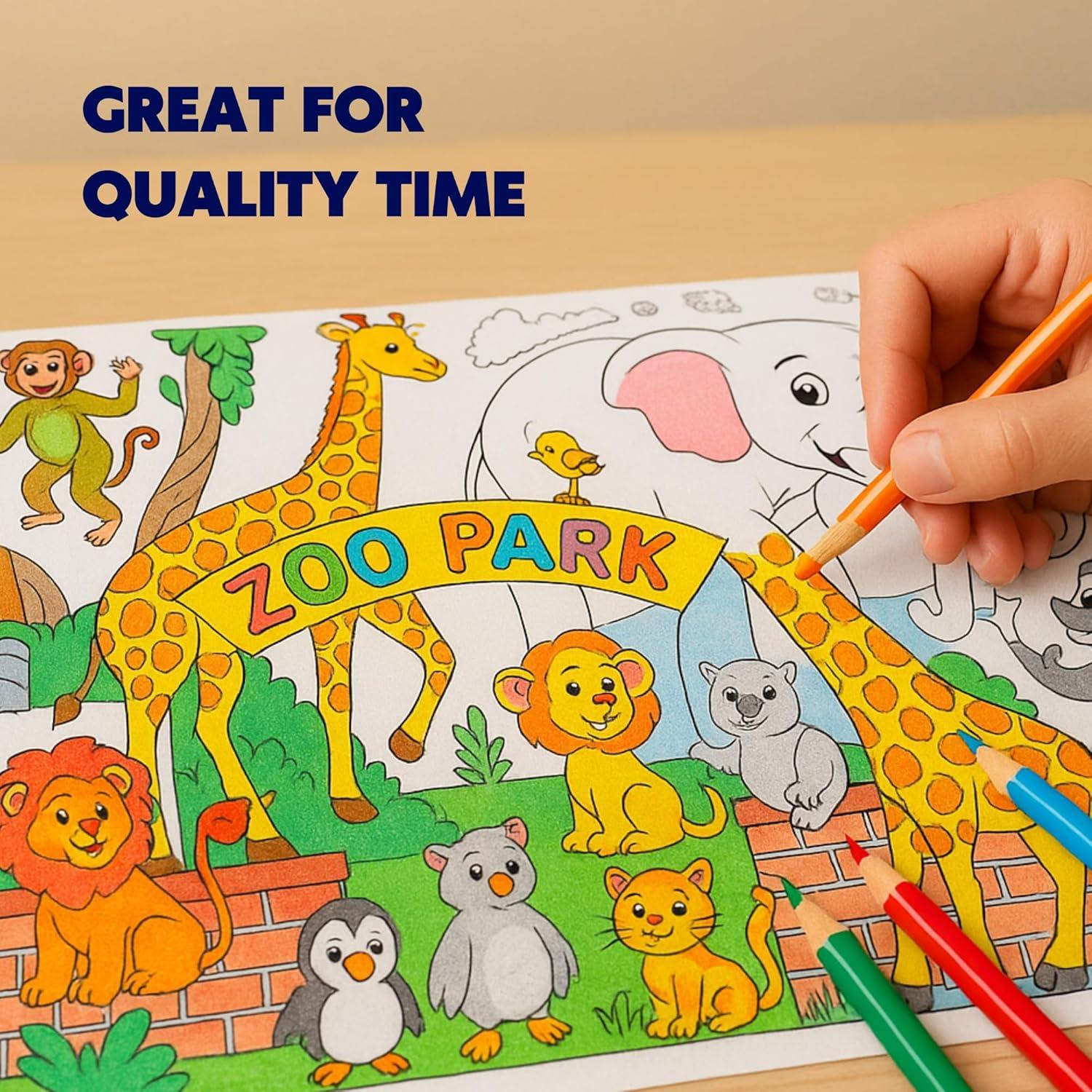 Póster para Colorear Jumbo TGC Reino Animal 90x60 cm Educativo