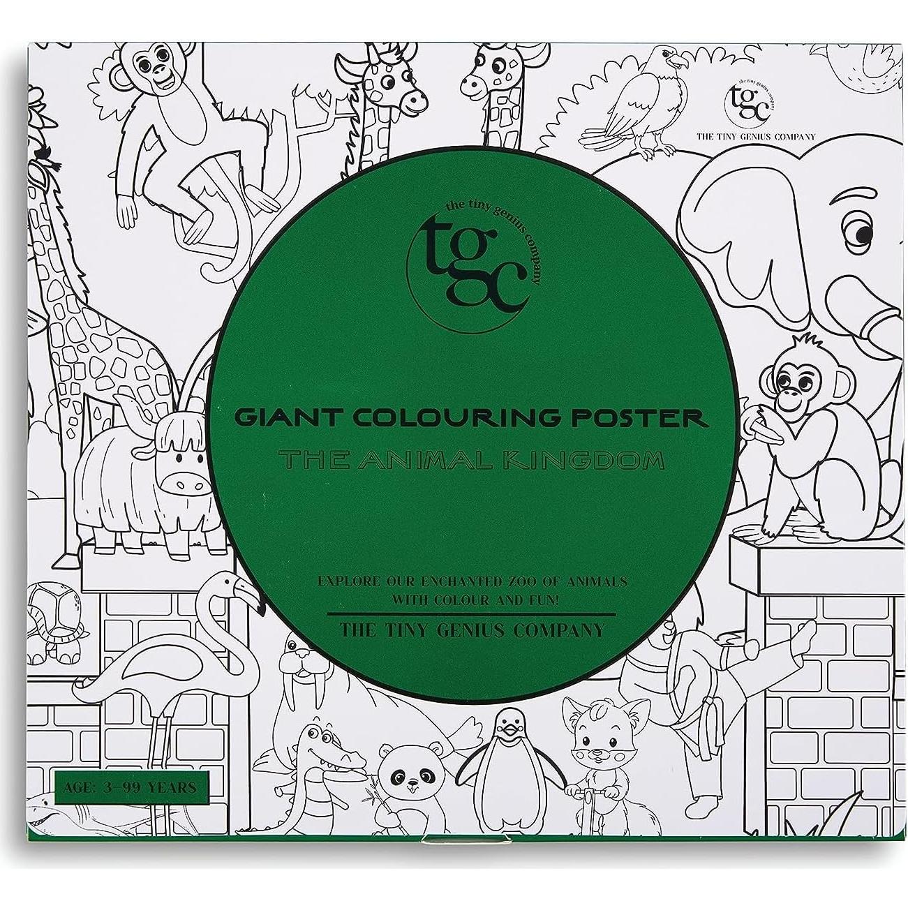 Póster para Colorear Jumbo TGC Reino Animal 90x60 cm Educativo