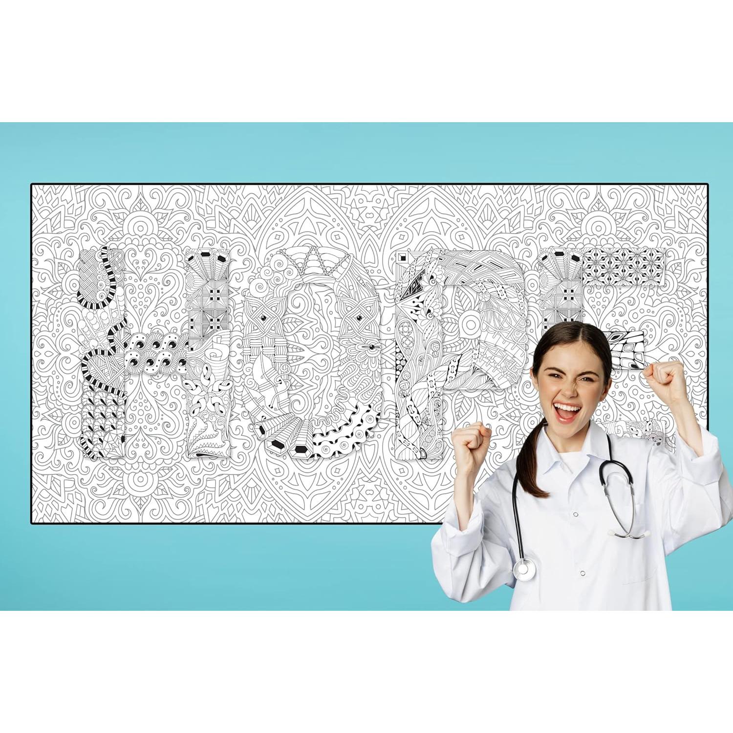 Póster Gigante para Colorear SJPRINTER Esperanza 61x122 cm