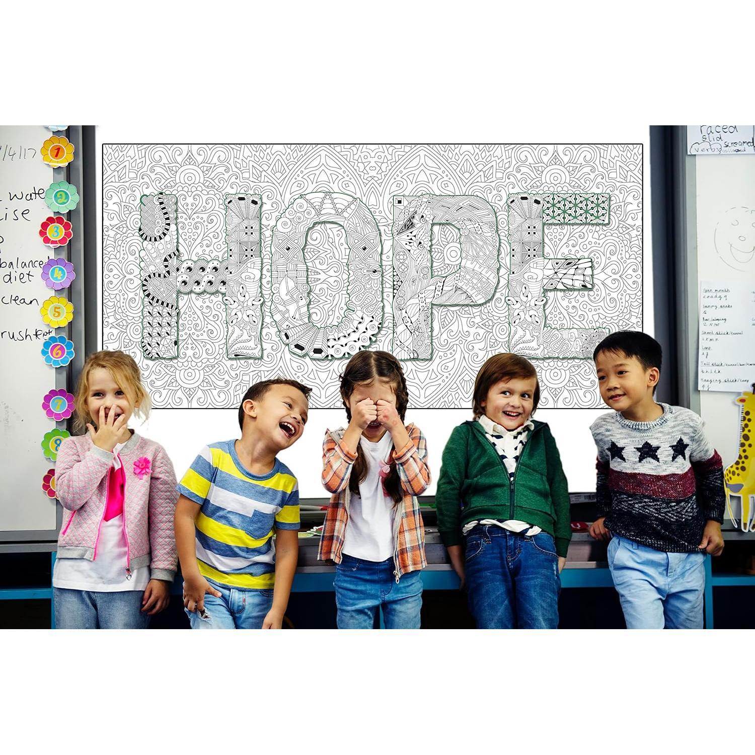 Póster Gigante para Colorear SJPRINTER Esperanza 61x122 cm