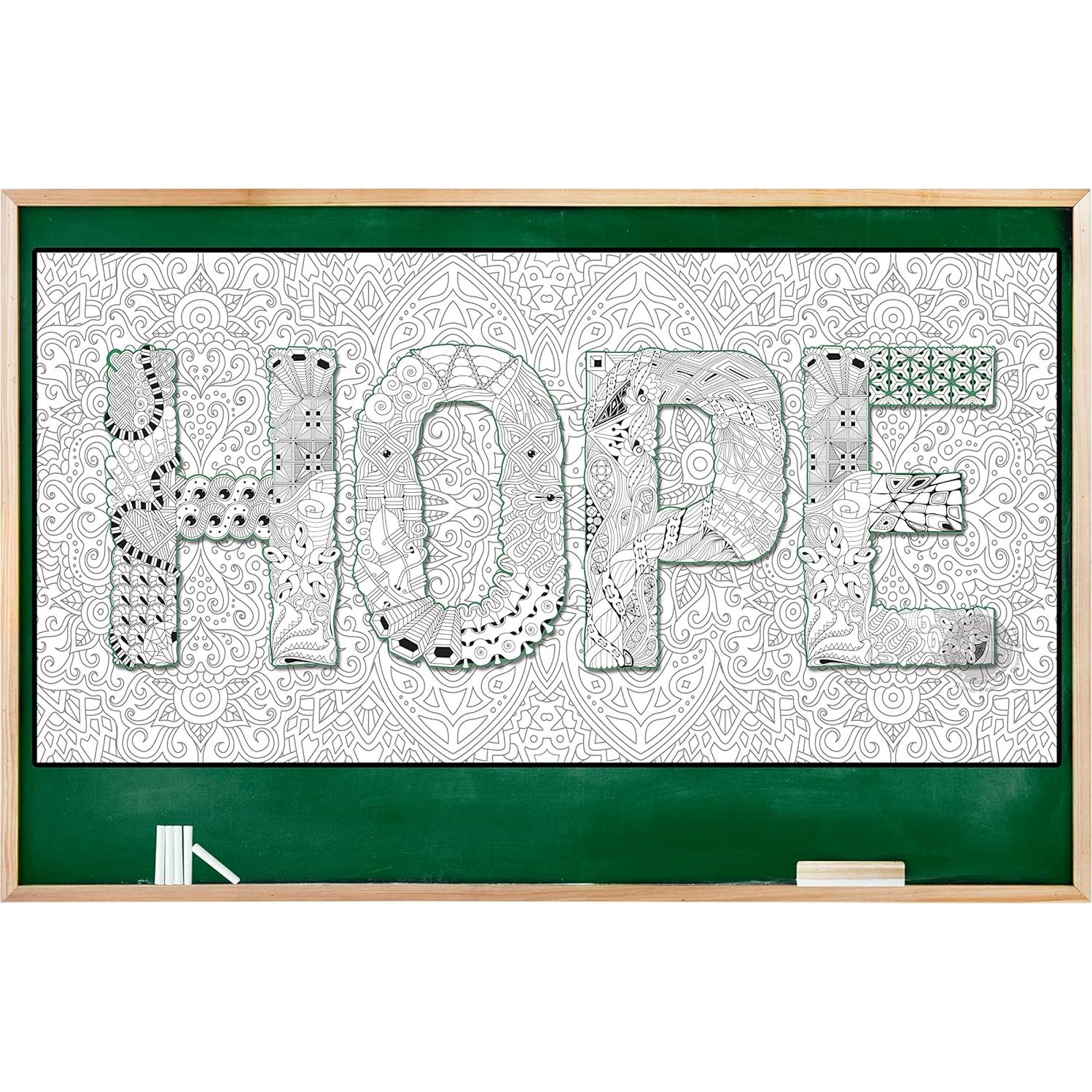 Póster Gigante para Colorear SJPRINTER Esperanza 61x122 cm