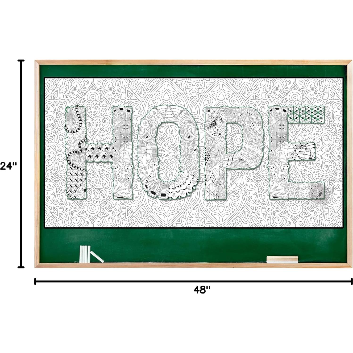 Póster Gigante para Colorear SJPRINTER Esperanza 61x122 cm