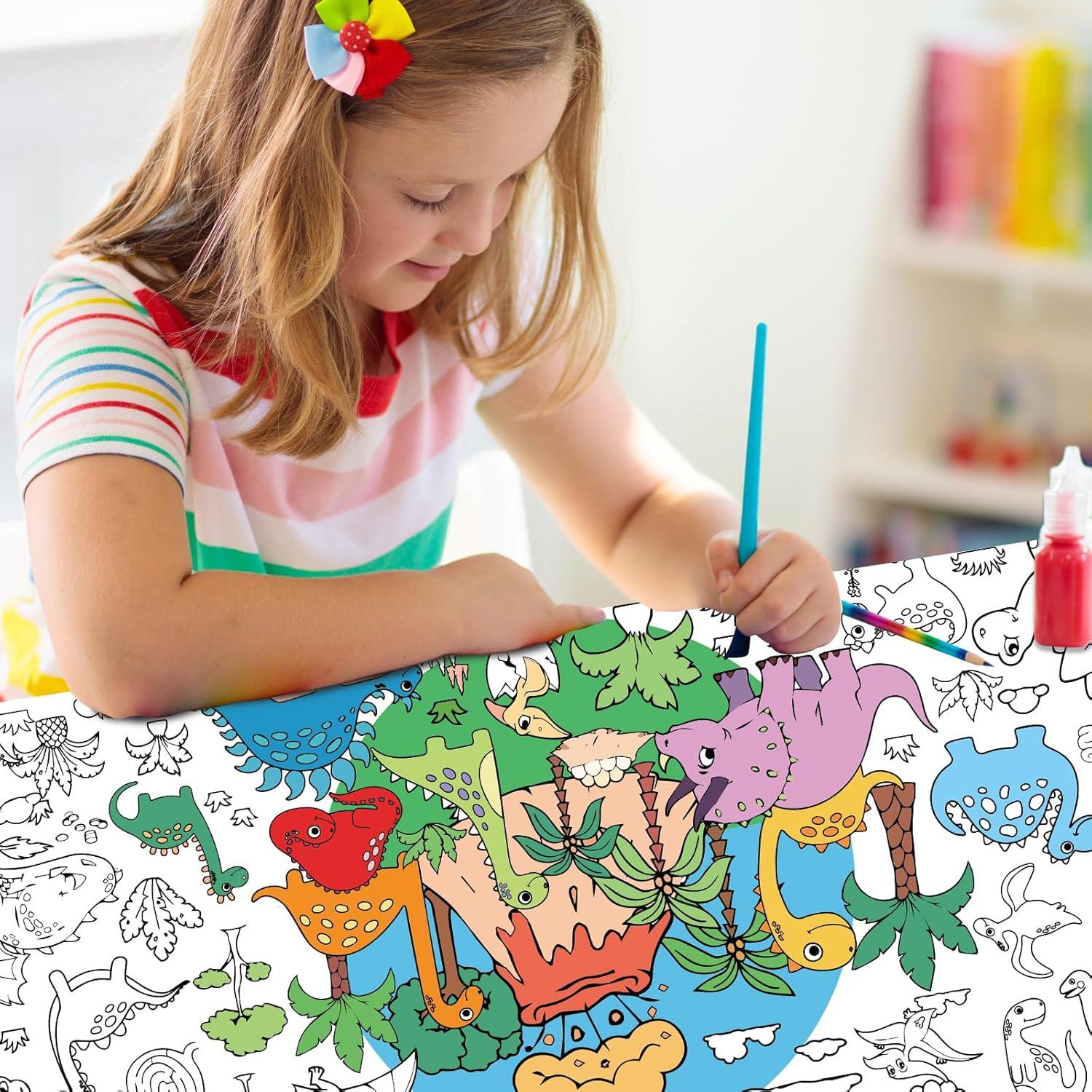 Póster Gigante para Colorear Dinosaurios KFJBPB 76.2x182.9cm