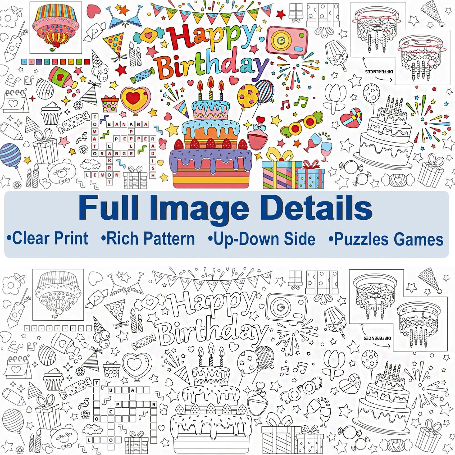 Póster Gigante para Colorear USGohin 76x183 cm Dinosaurio