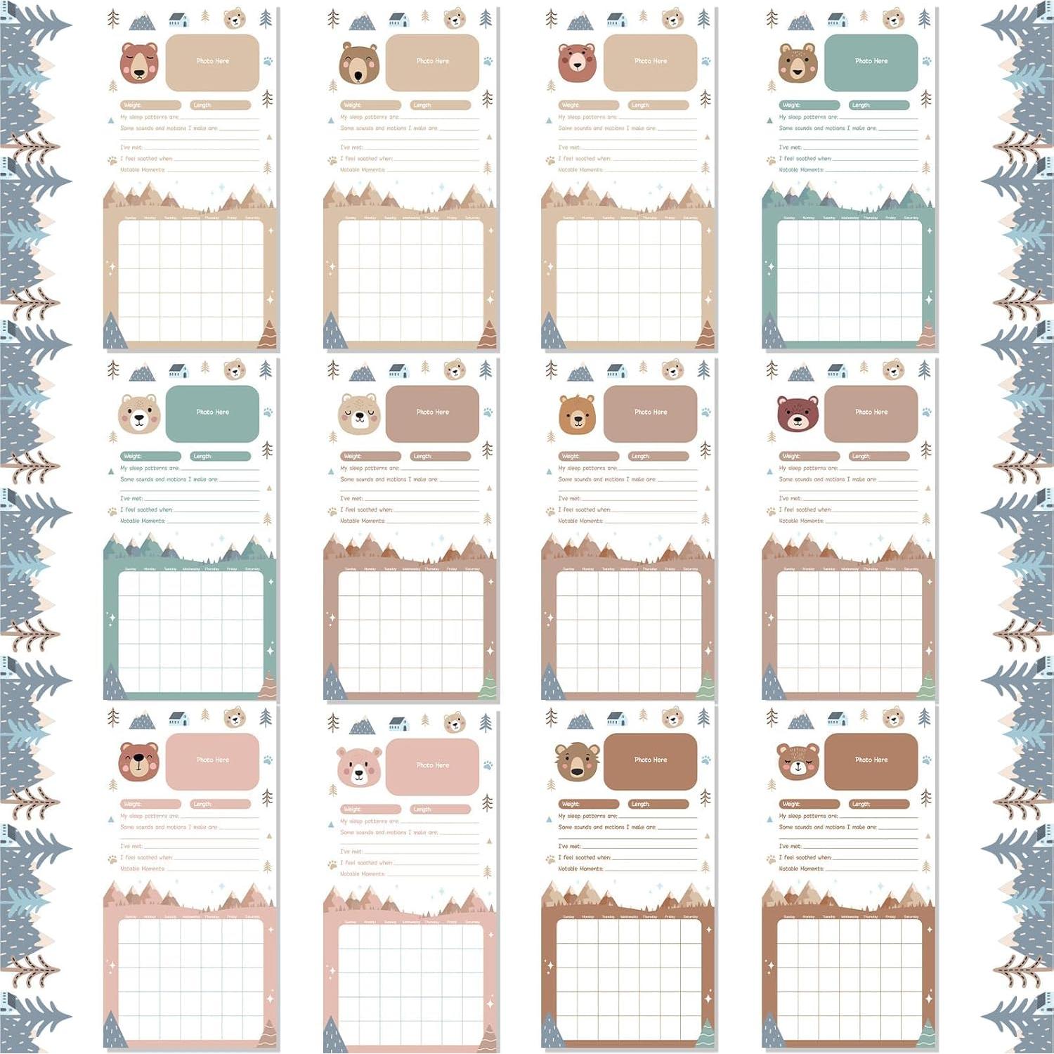 Calendario del Primer Año del Bebé Little Camper con Stickers