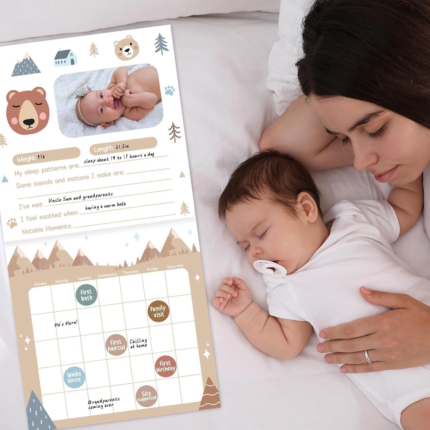 Calendario del Primer Año del Bebé Little Camper con Stickers