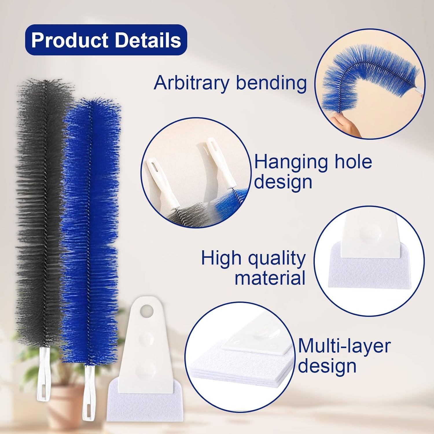 Juego de Cepillos de Limpieza Flexible Zeckzoin - 10 Pcs