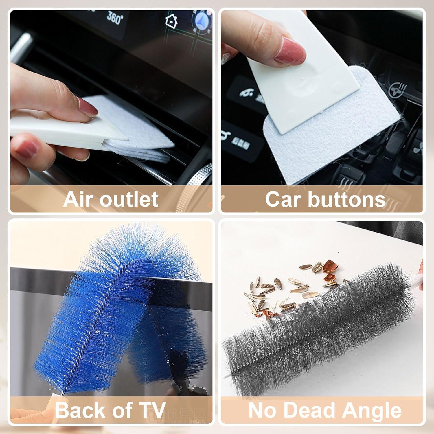 Juego de Cepillos de Limpieza Flexible Zeckzoin - 10 Pcs